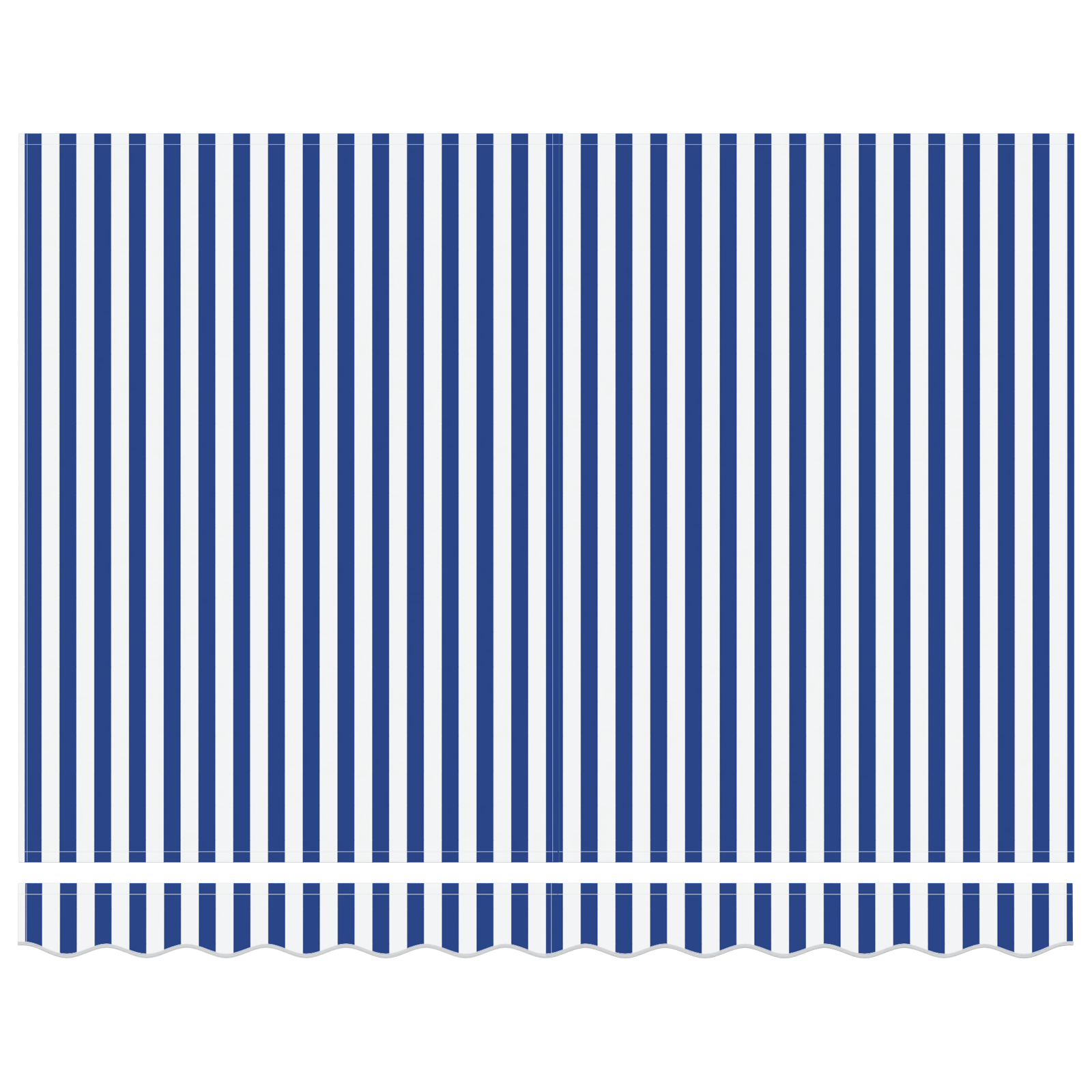 Awning Replacement Fabric for 2.5 x 2 m Frame - Blue and White - Image 5