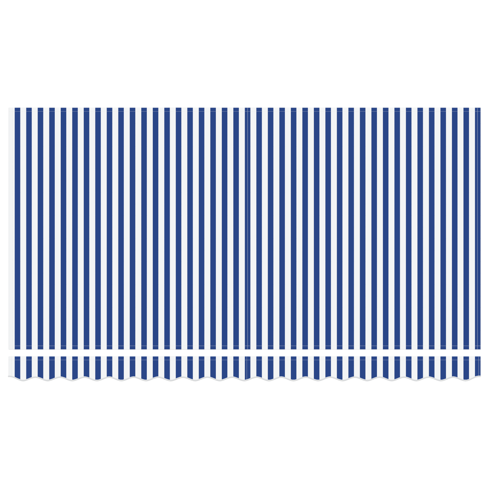Markizės keitimo audinys 4x2 m rėmo mėlyna ir balta - Image 5