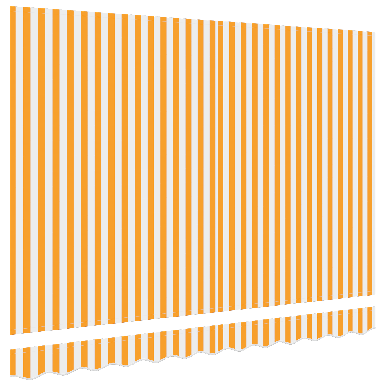 markizės keitimo audinys 3.5x2 m rėmui geltona ir balta - Image 4