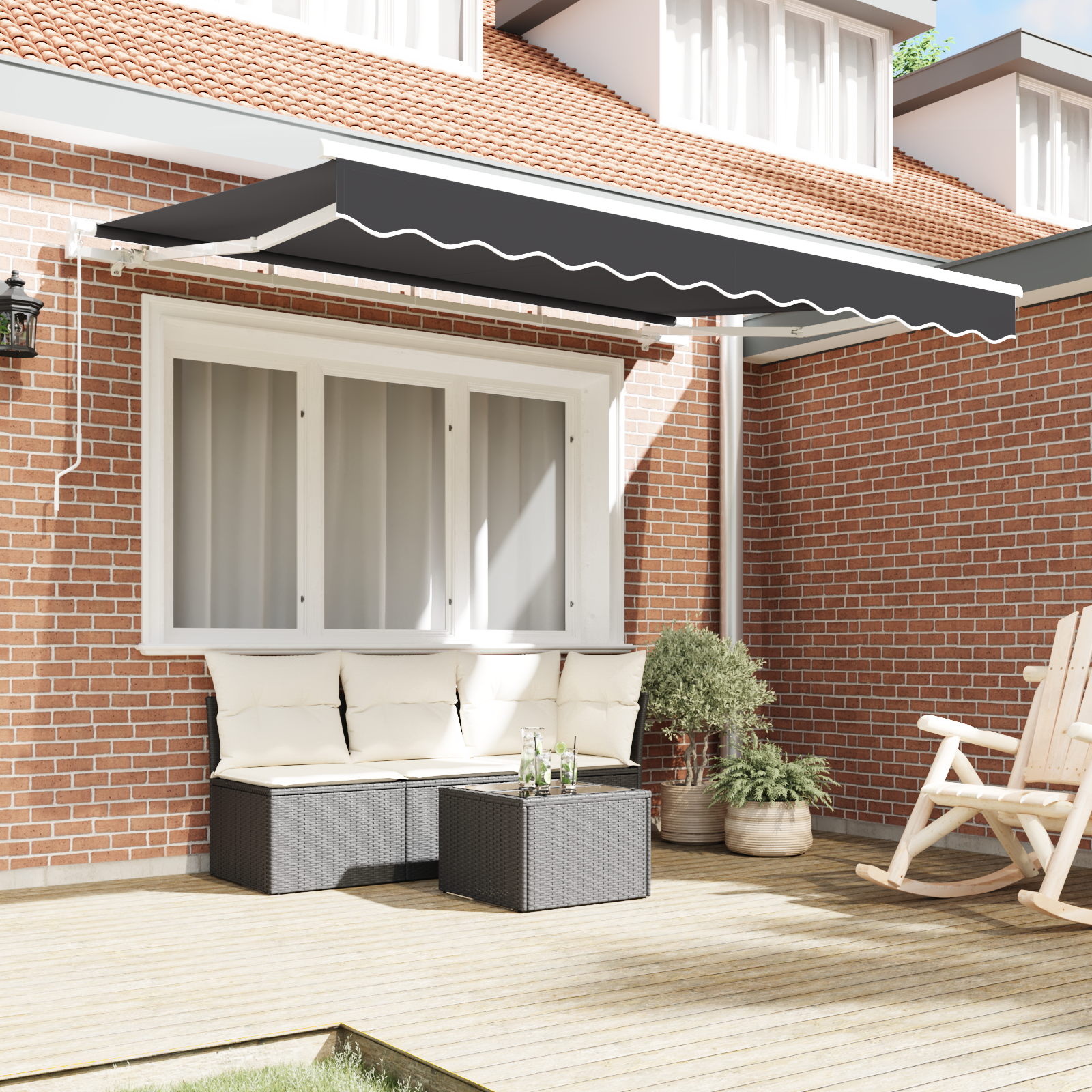markizės keitimo medžiaga 2.5x2 m rėmui antracito - Image 3
