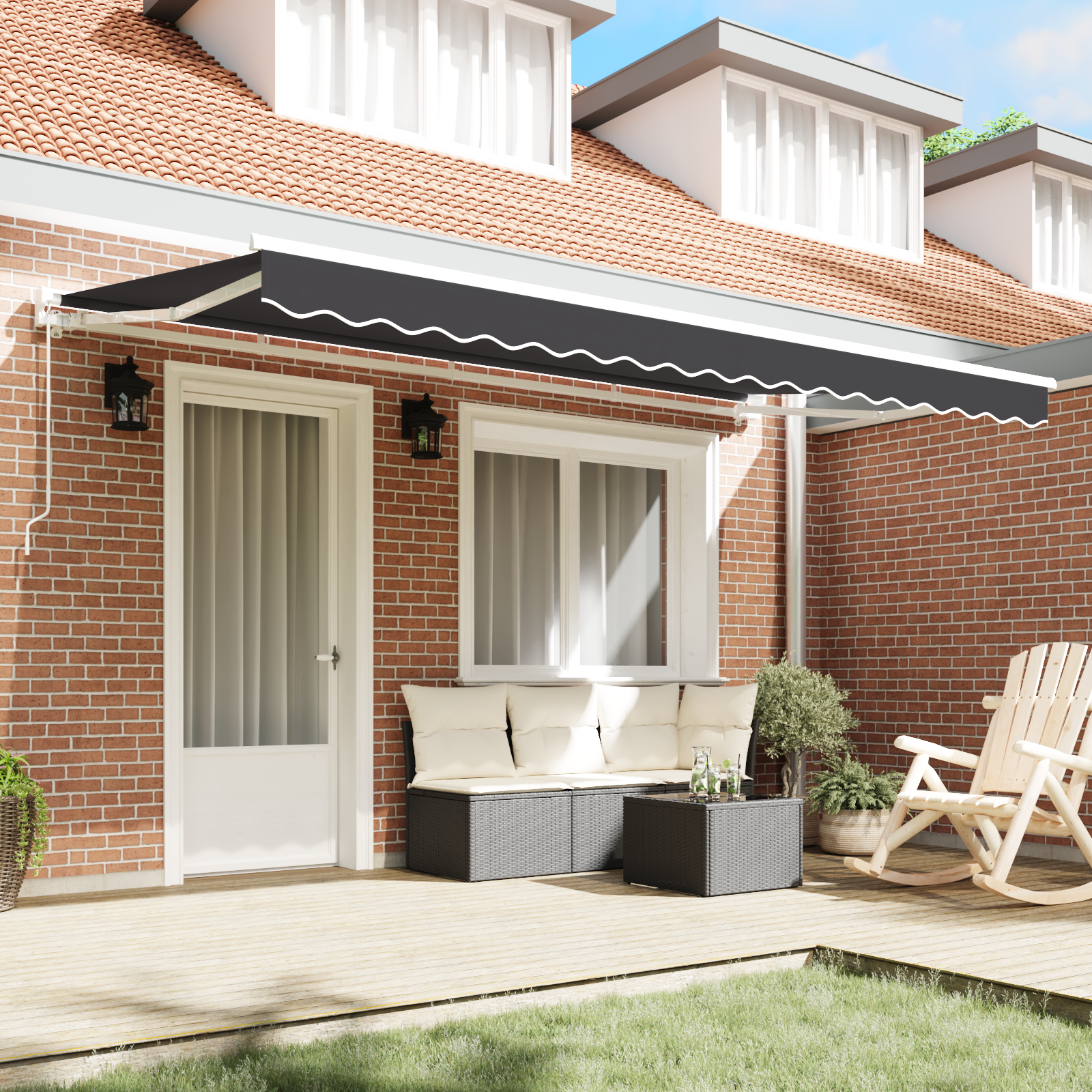 Markizės Pakeitimo Medžiaga 4x2 m Rėmui Antracito - Image 3