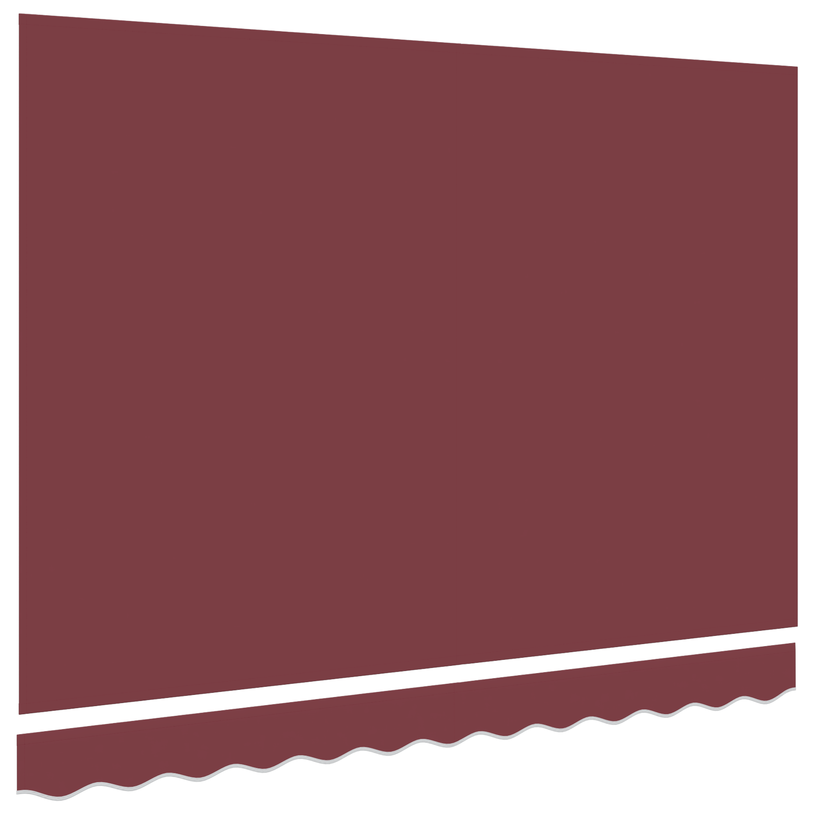 Awning Replacement Fabric for 2.5x2 m Frame Burgundy - Image 4