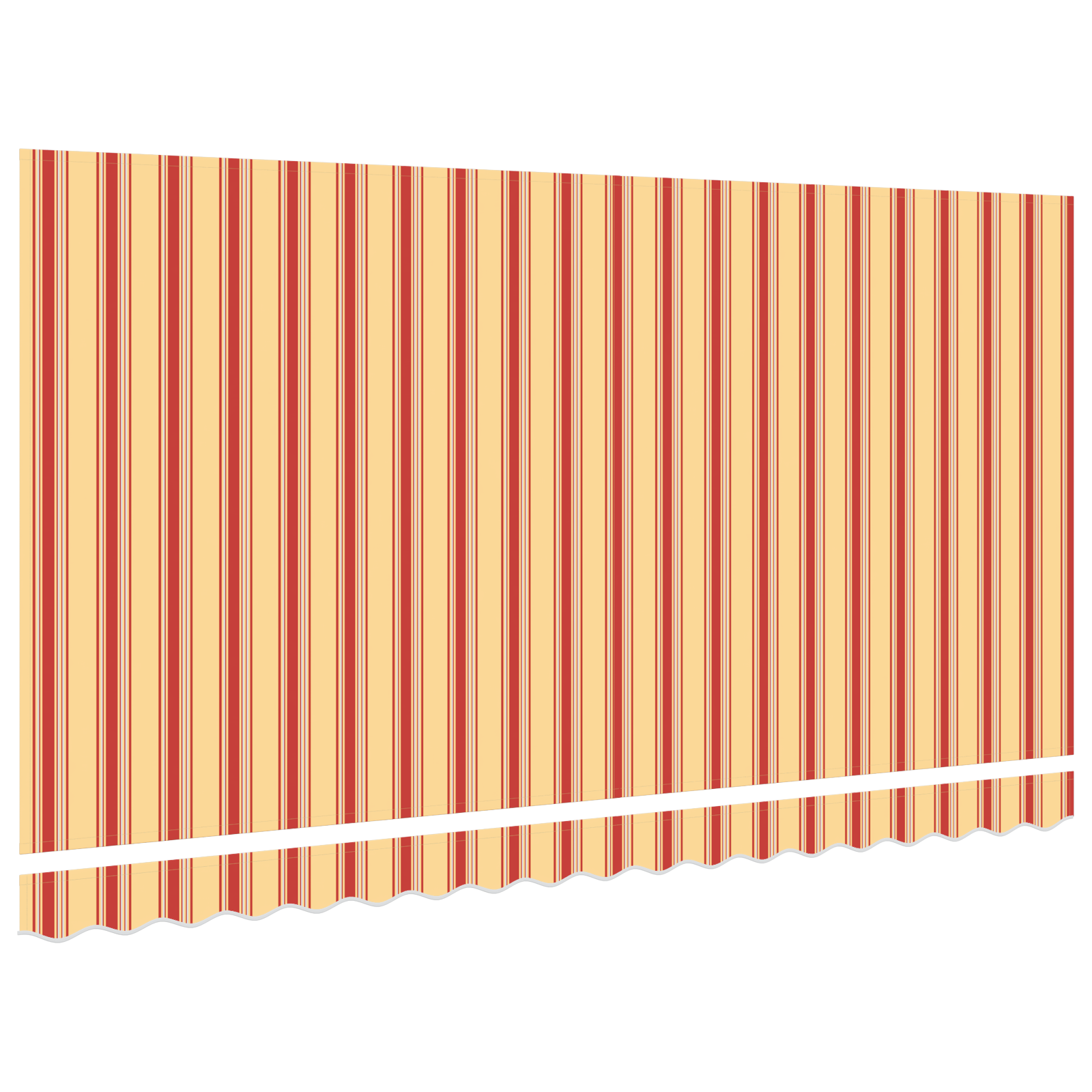 Awning Replacement Fabric for 4x2 m Frame Multicolour Stripe - Image 4