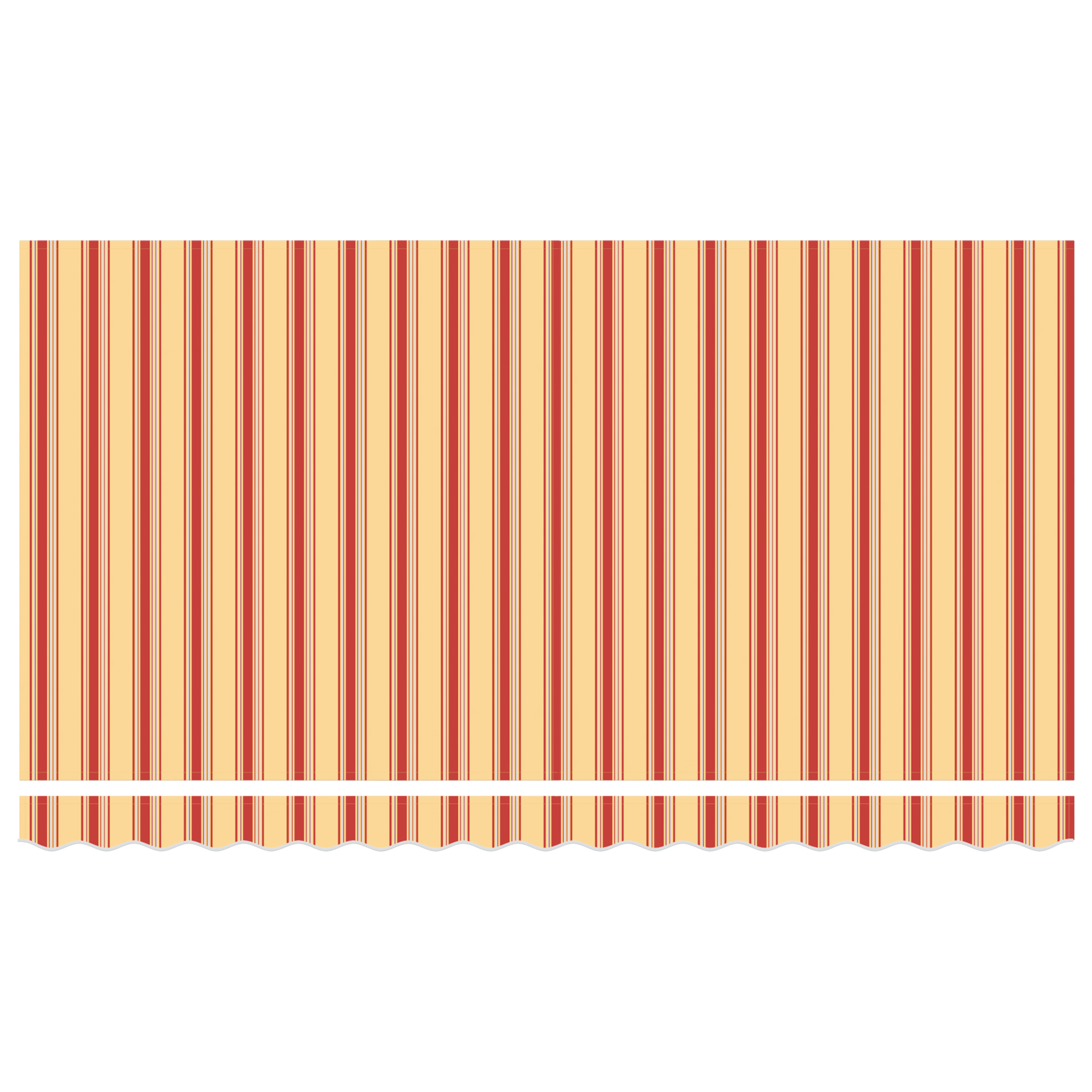 Awning Replacement Fabric for 4x2 m Frame Multicolour Stripe - Image 5