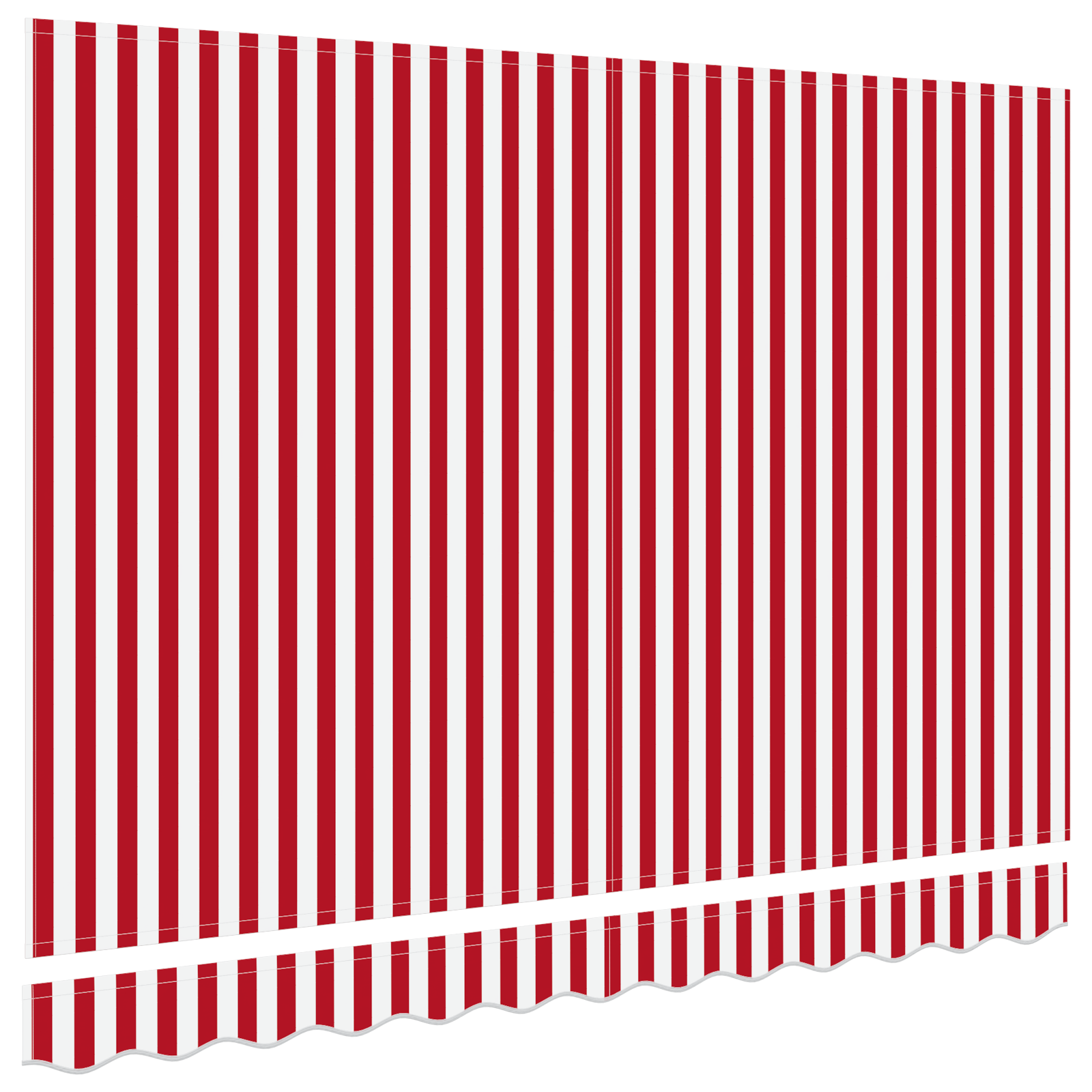 Awning Replacement Fabric for 3x2 m Frame Red and White - Image 4