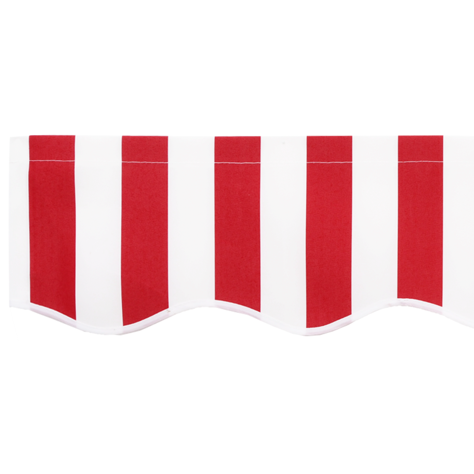 Awning Replacement Fabric for 3.5x2 m Frame Red and White - Image 6