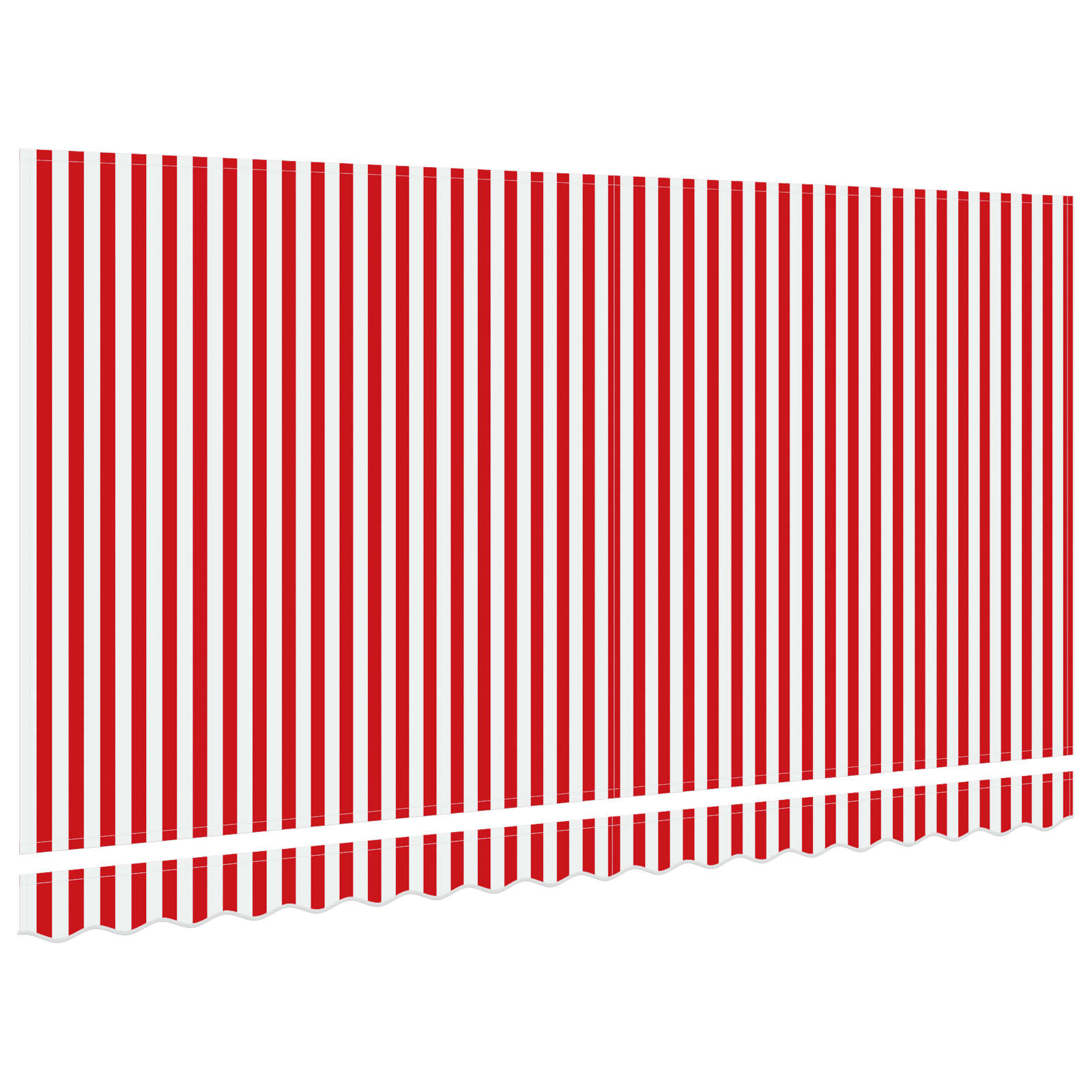 Awning Replacement Fabric for 4x2 m Frame Red and White - Image 4