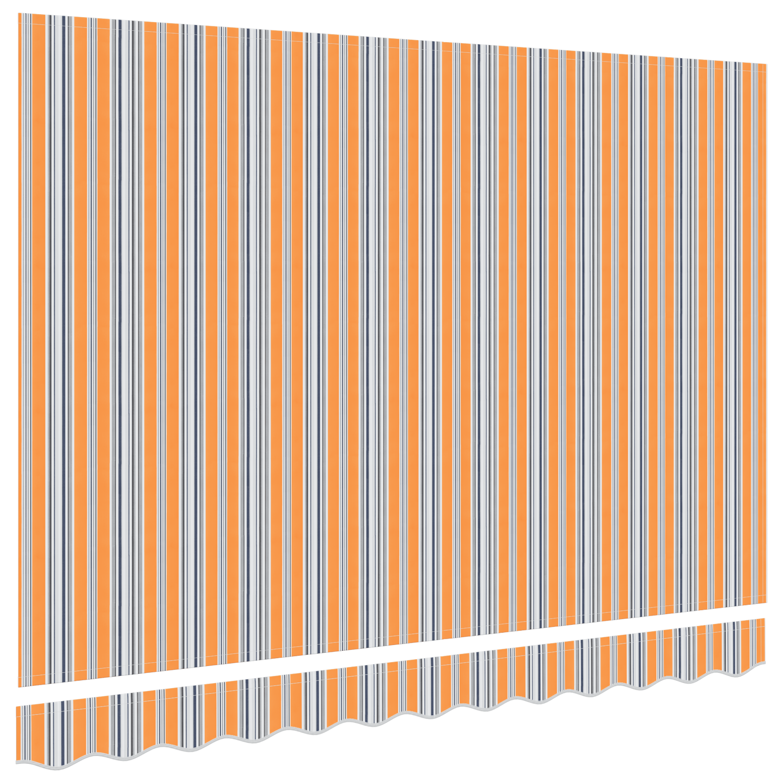 Awning Replacement Fabric for 3.5x2m Frame Multicolour Stripe - Image 4