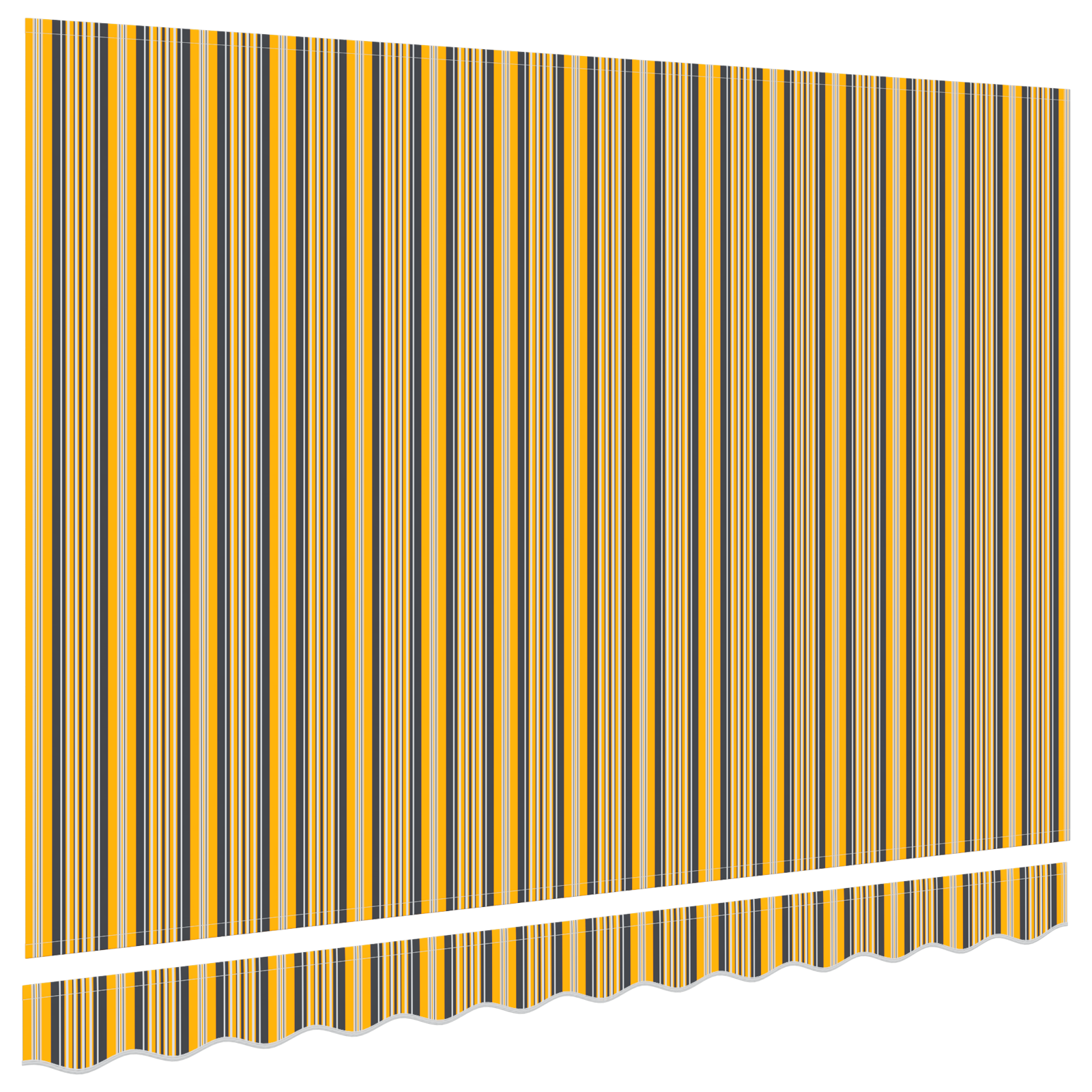 Awning Replacement Fabric for 3x2 m Frame Multicolour Stripe - Image 4