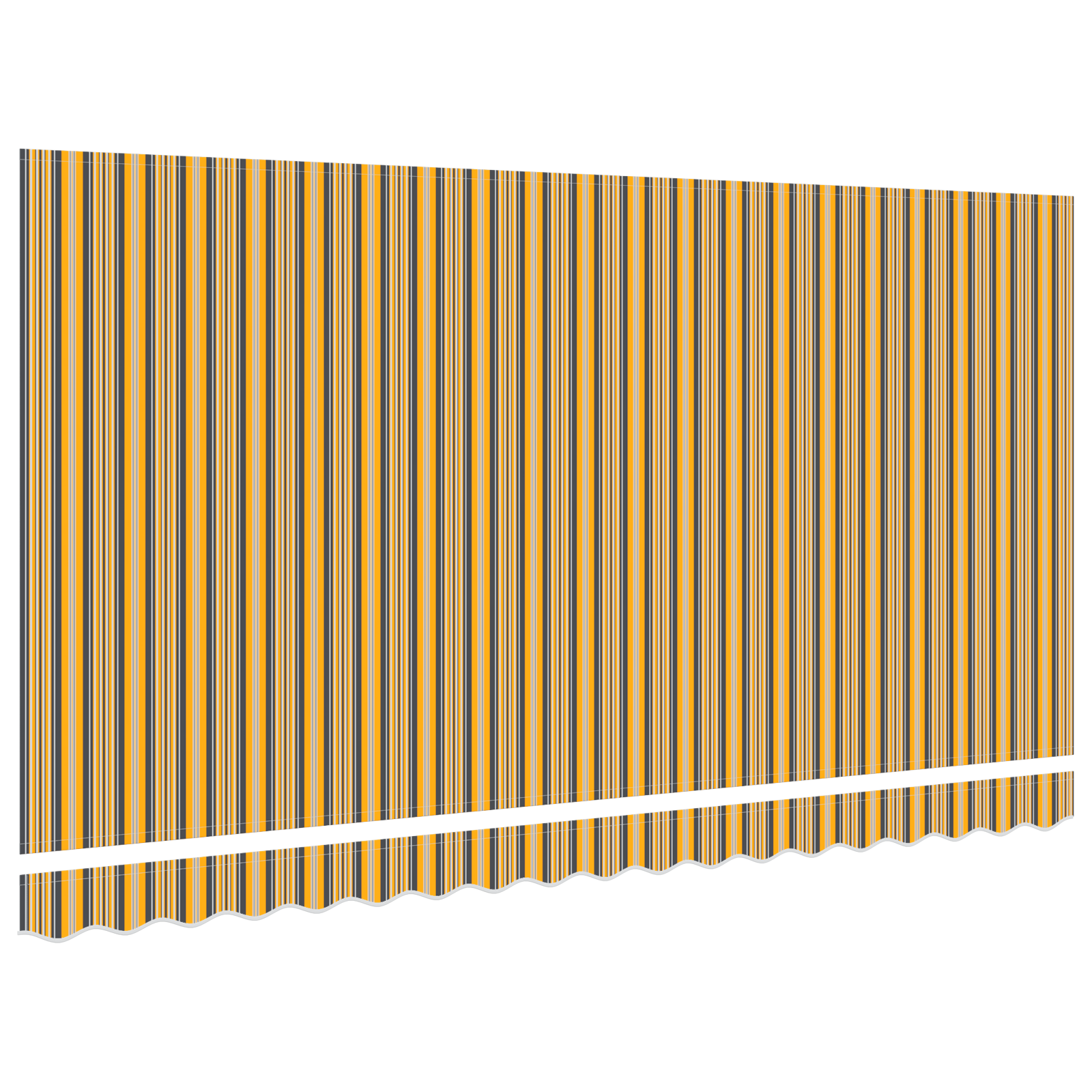 Awning Replacement Fabric for 4x2 m Frame Multicolour Stripe - Image 4