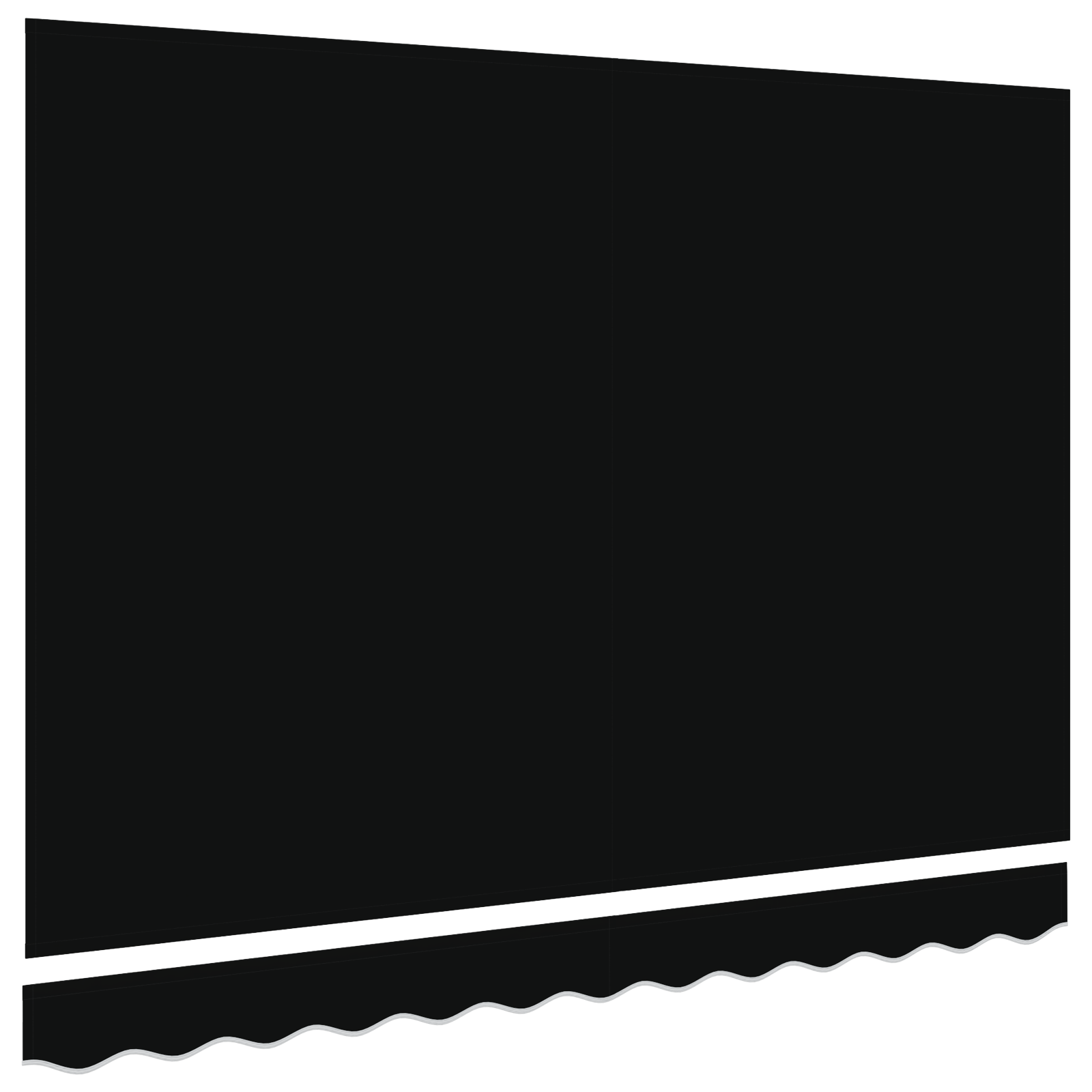 Awning Replacement Fabric for 2.5x2 m Frame Black - Image 4