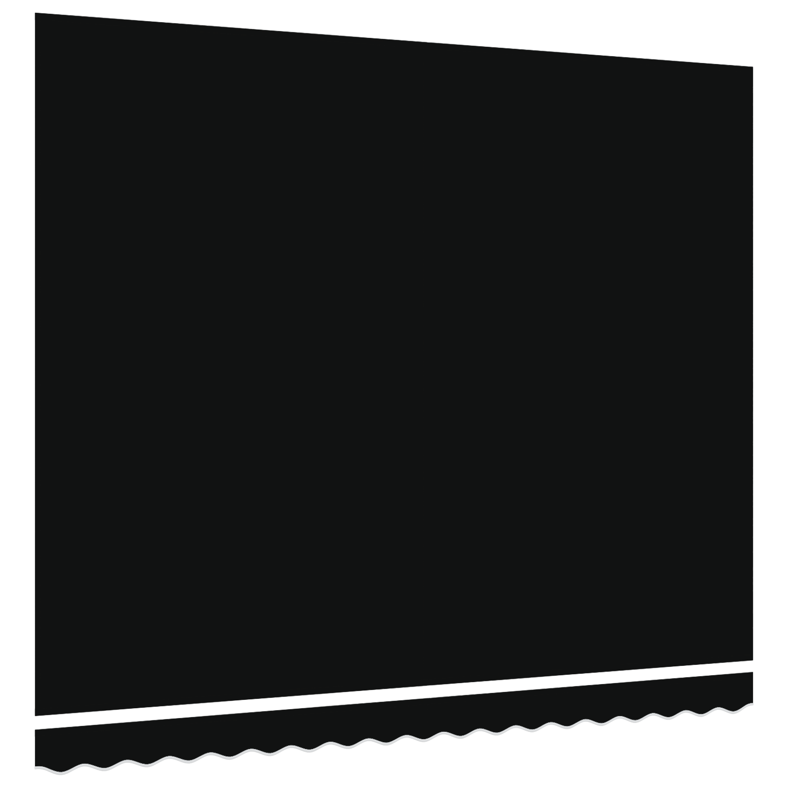 Awning Replacement Fabric for 4x3 m Frame Black - Image 4