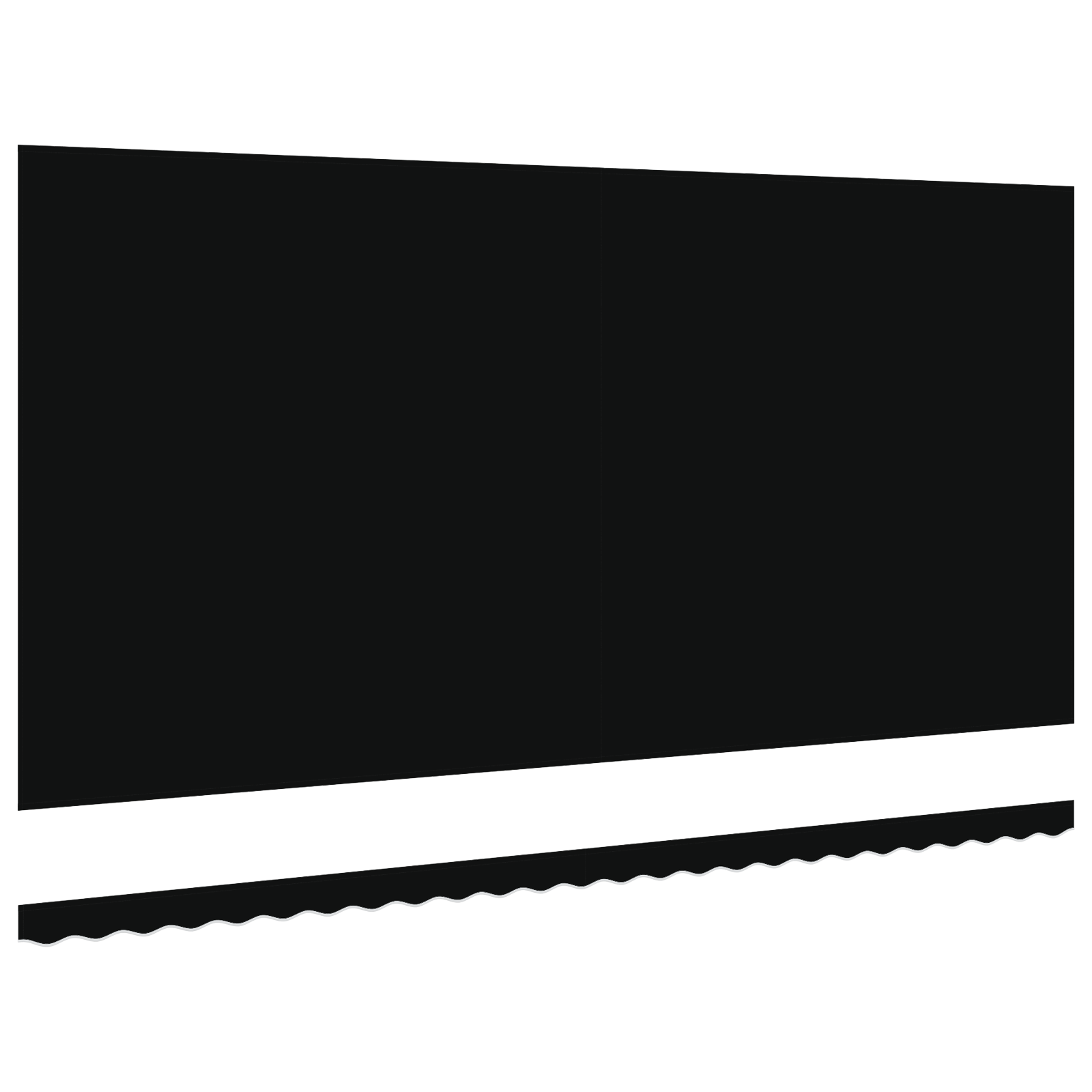 Awning Replacement Fabric for 6x3 m Frame Black - Image 4