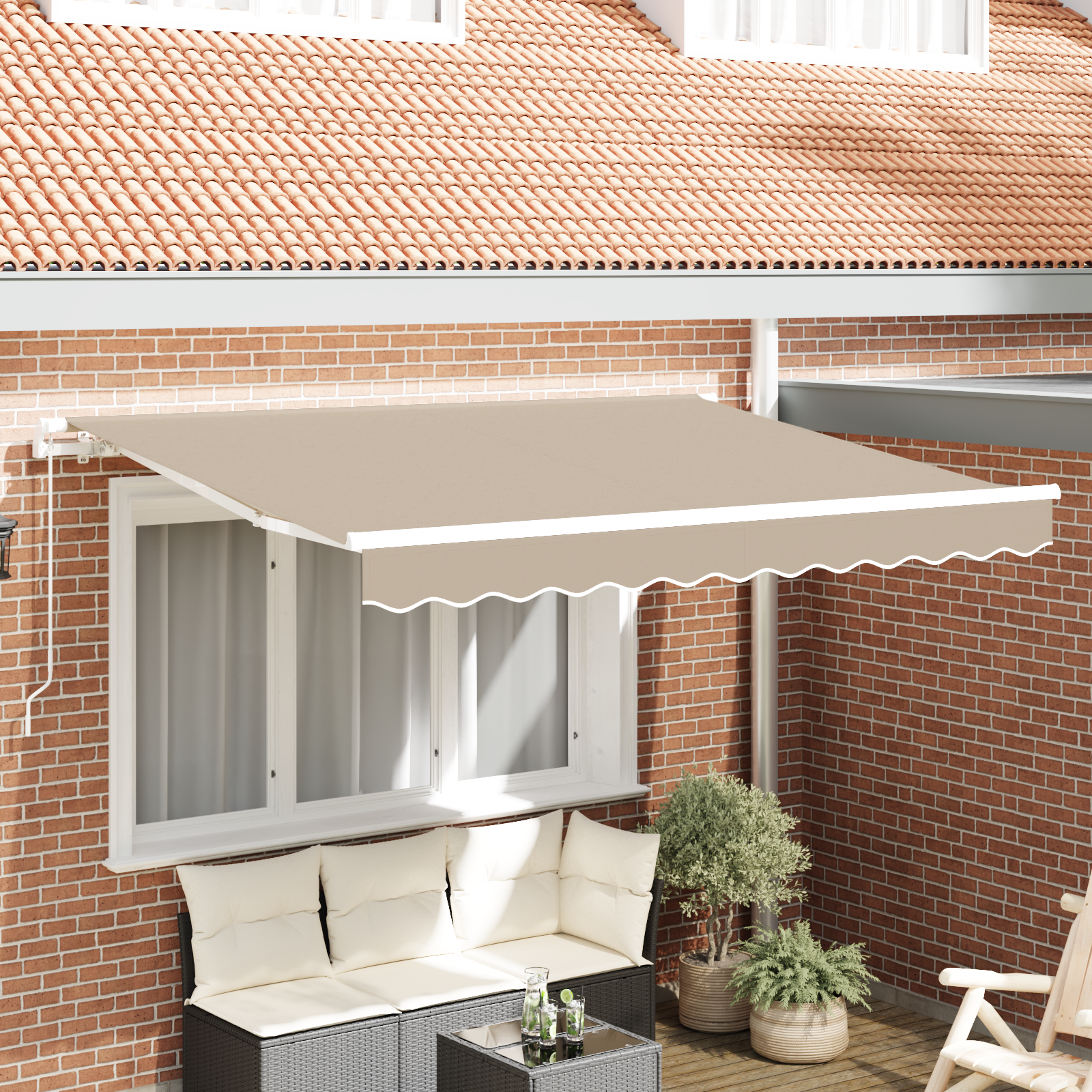 Luifel vervangstof voor 3.5×2 m Frame Beige