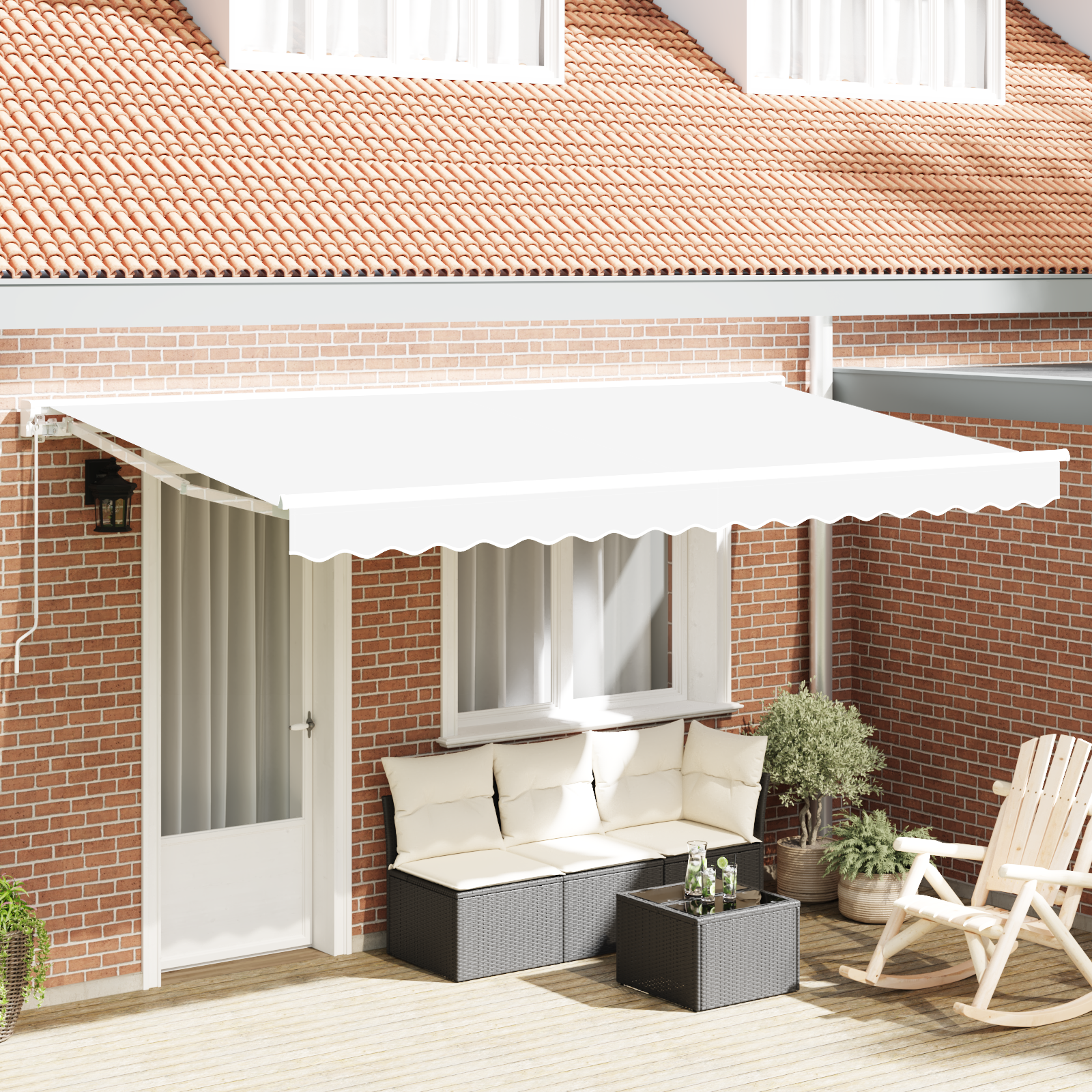 Luifel Vervangingsstof voor 4×2 m Frame Wit