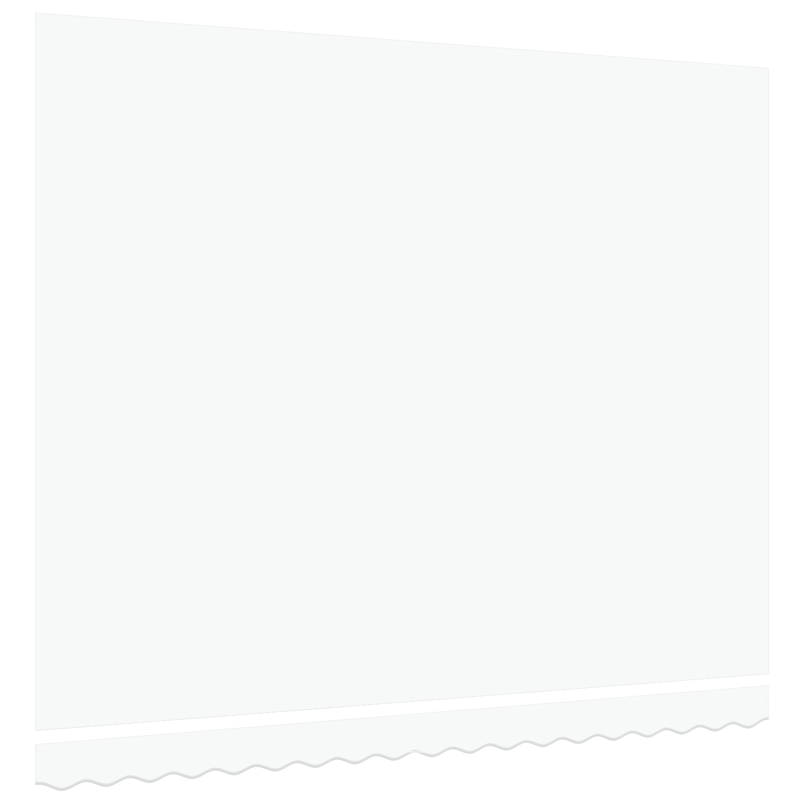 Awning Replacement Fabric for 4x3.5 m Frame White - Image 4