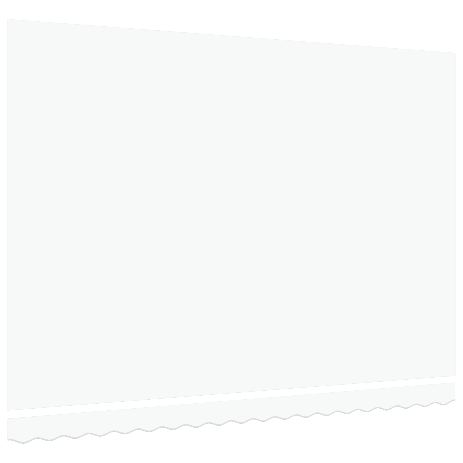 Awning Replacement Fabric for 4.5x3.5 m Frame White - Image 4