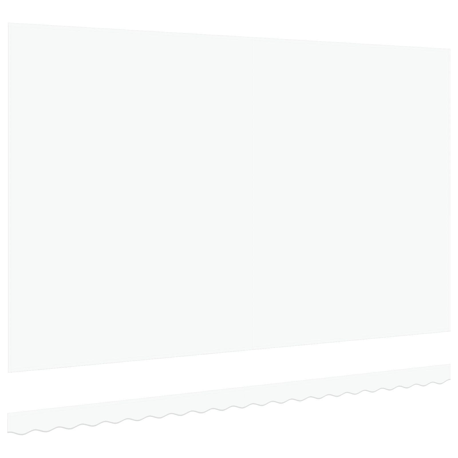 Awning Replacement Fabric for 5x3.5 m Frame White - Image 4