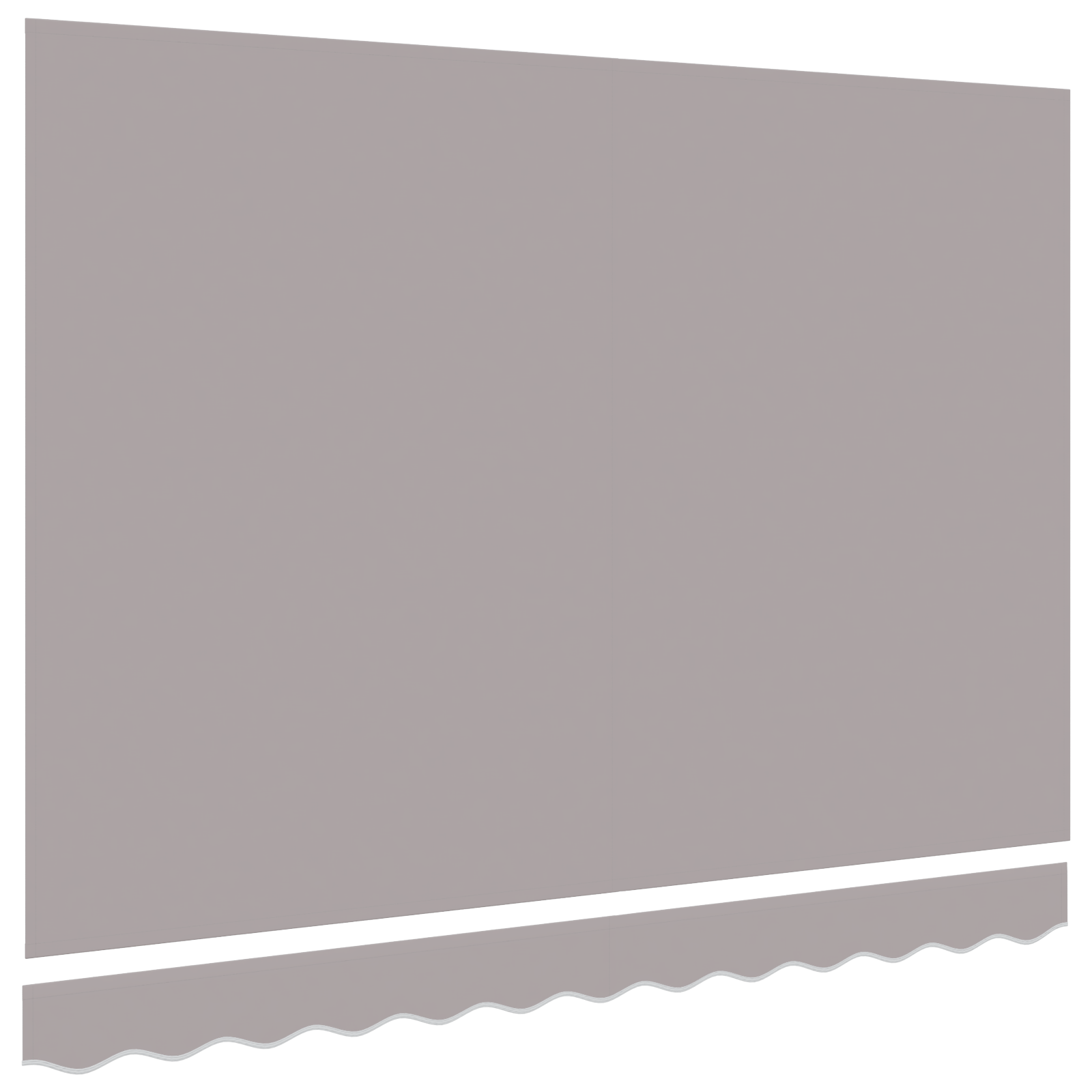 Light Grey Awning Replacement Fabric for 3.5x2 m Frame - Image 4