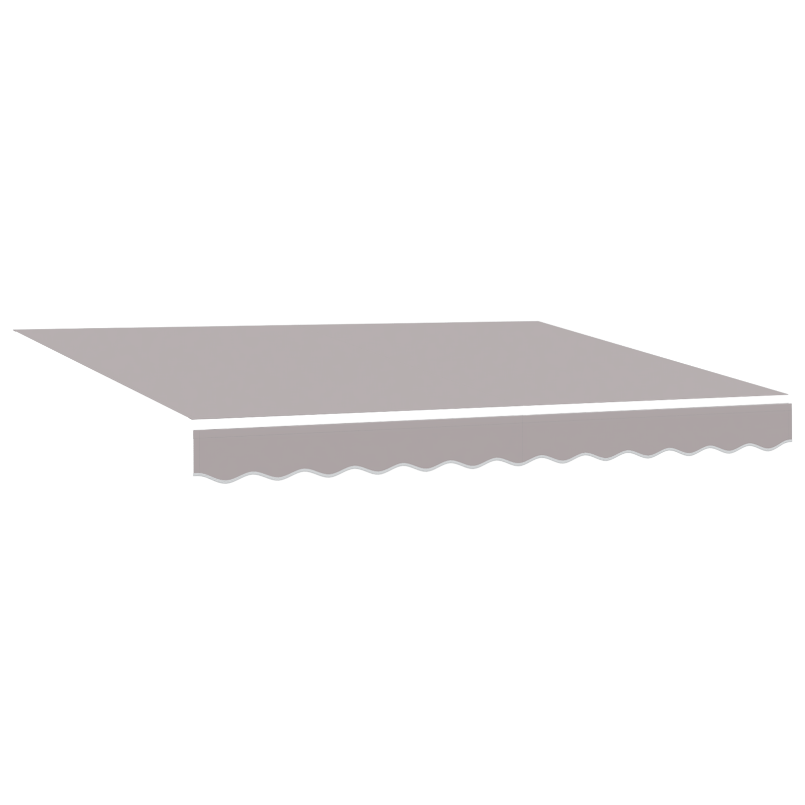 Awning Replacement Fabric for 3.5x2.5 m Frame Light Grey - Image 2