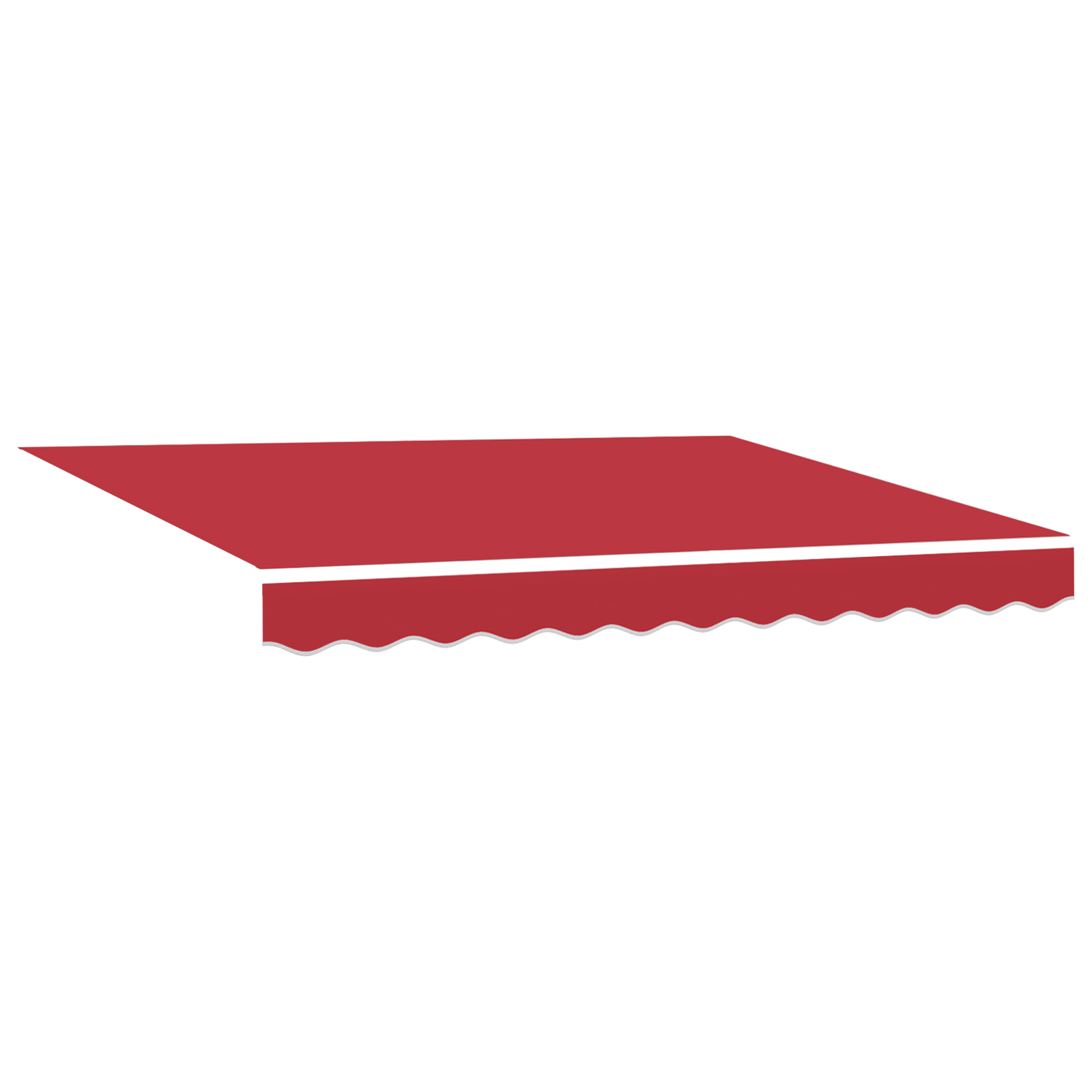 Awning Replacement Fabric for 3.5x2.5 m Frame Red - Image 2