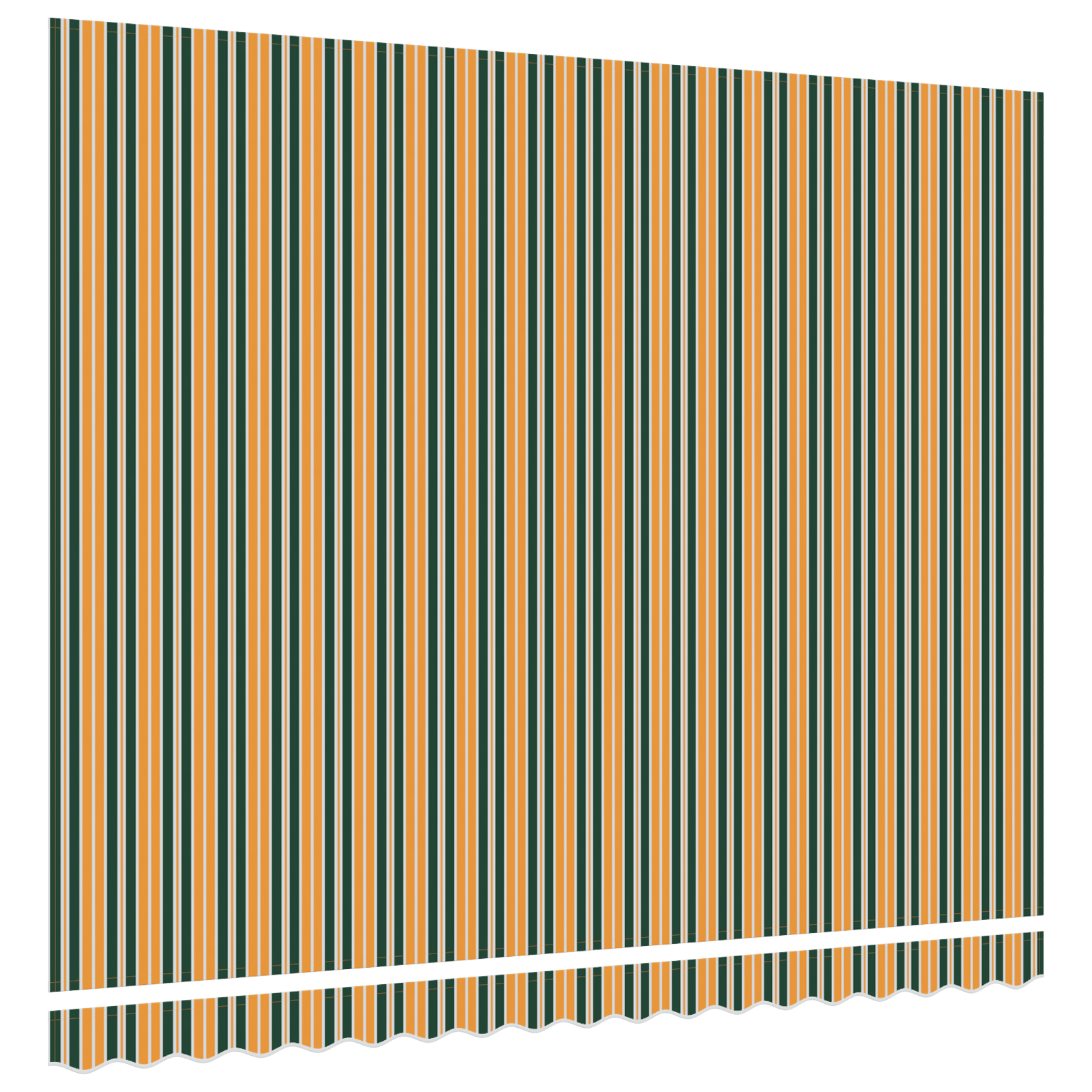 Awning Replacement Fabric for 4x3 m Frame Green and Yellow - Image 4