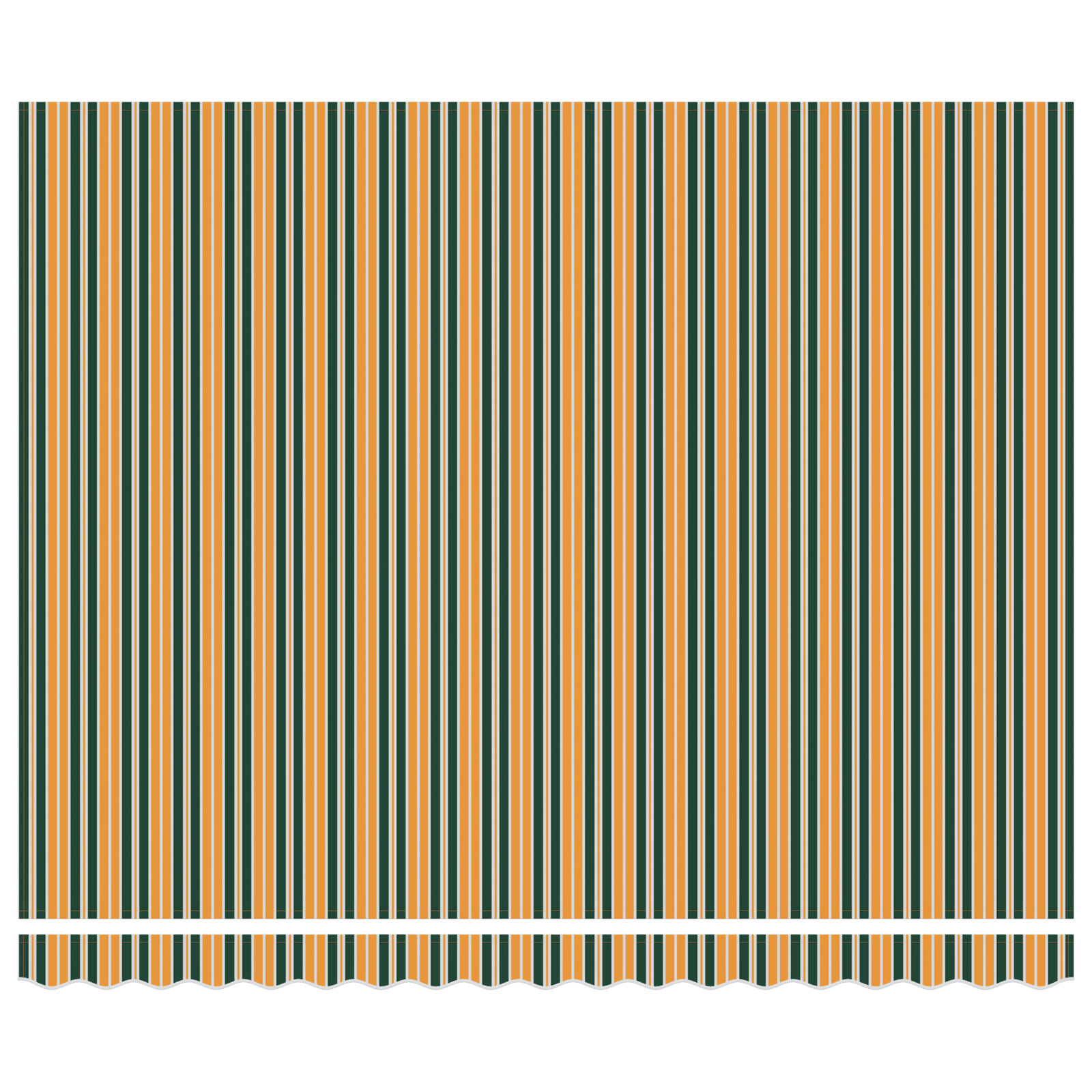Awning Replacement Fabric for 4x3 m Frame Green and Yellow - Image 5