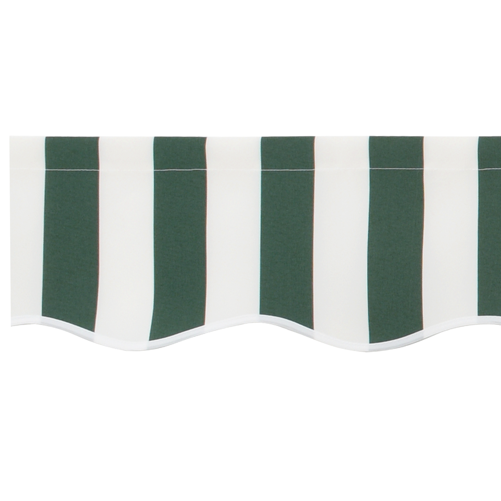 Awning Replacement Fabric for 5x3.5 m Frame Green and White - Image 6