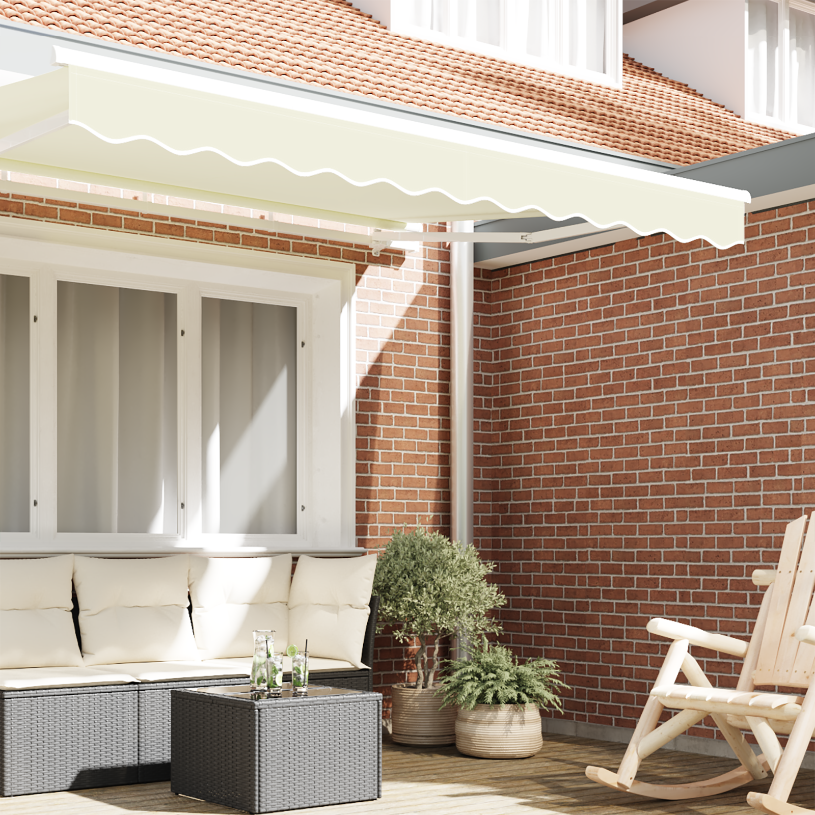 Awning Valance for 2.5 m Frame Cream 2.3x0.2 m - Image 3
