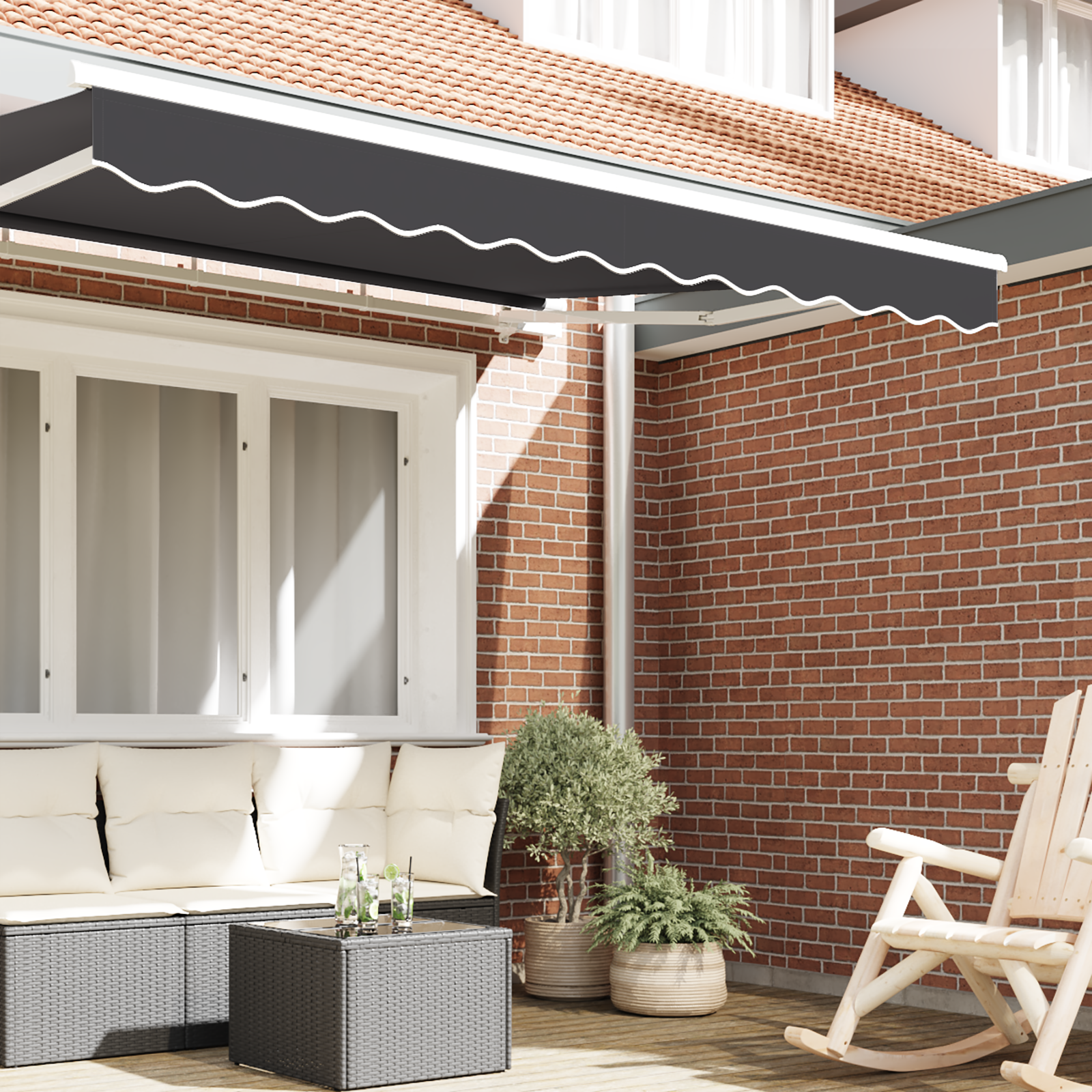 Awning Valance for 2.5 m Frame Anthracite 2.3x0.2 m - Image 3