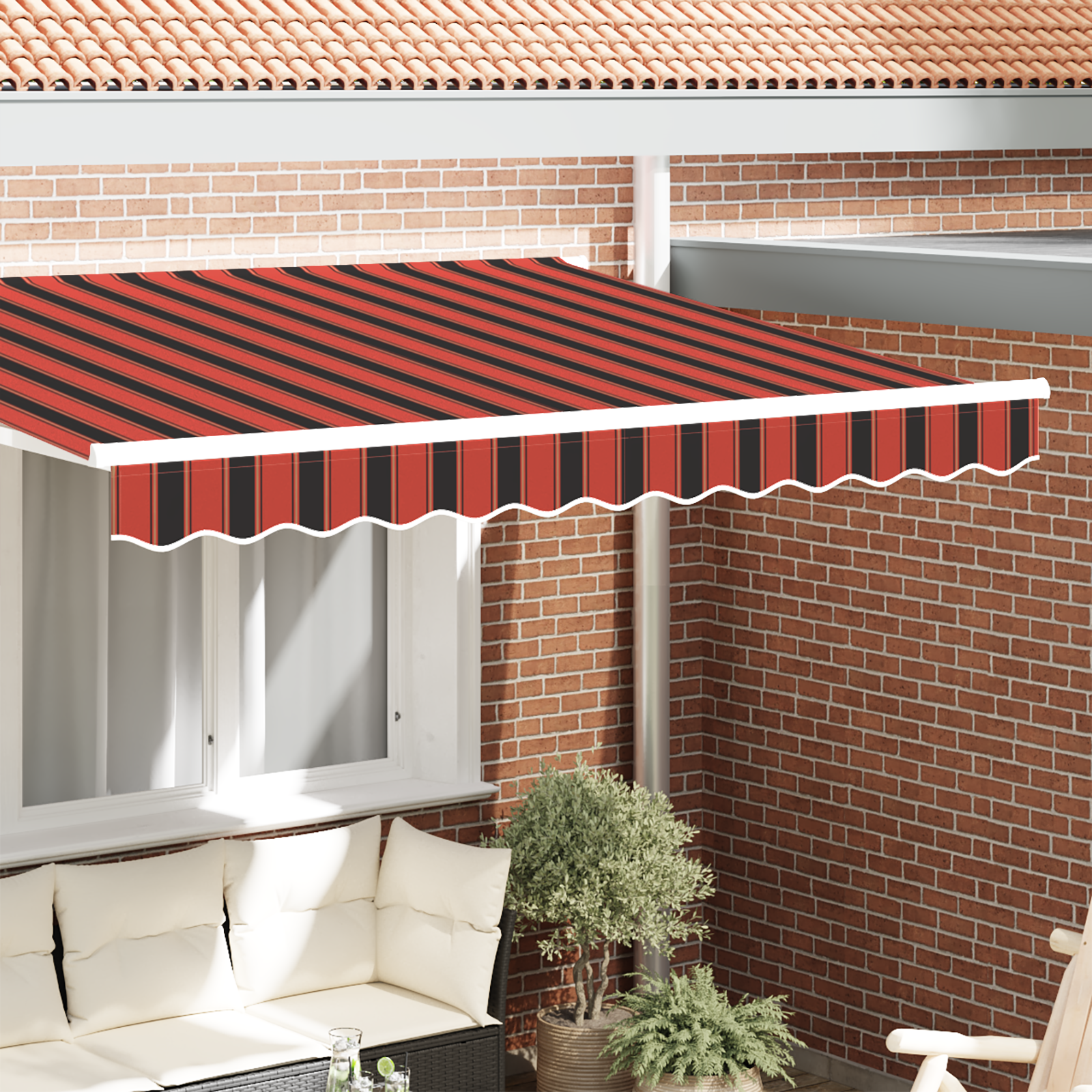 Awning Valance for 2.5 m Frame Multicolour 2.3x0.2 m