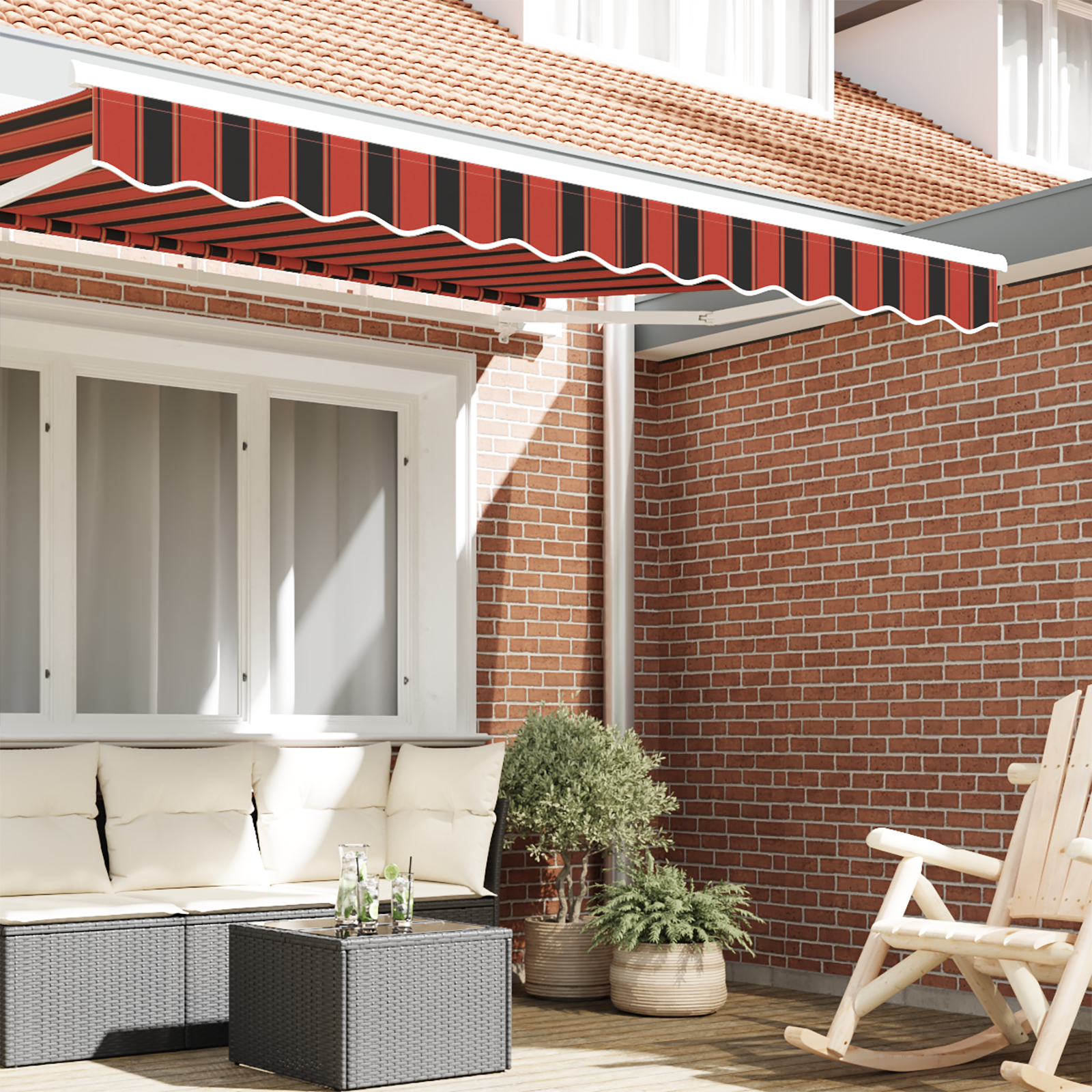 Awning Valance for 2.5 m Frame Multicolour 2.3x0.2 m - Image 3