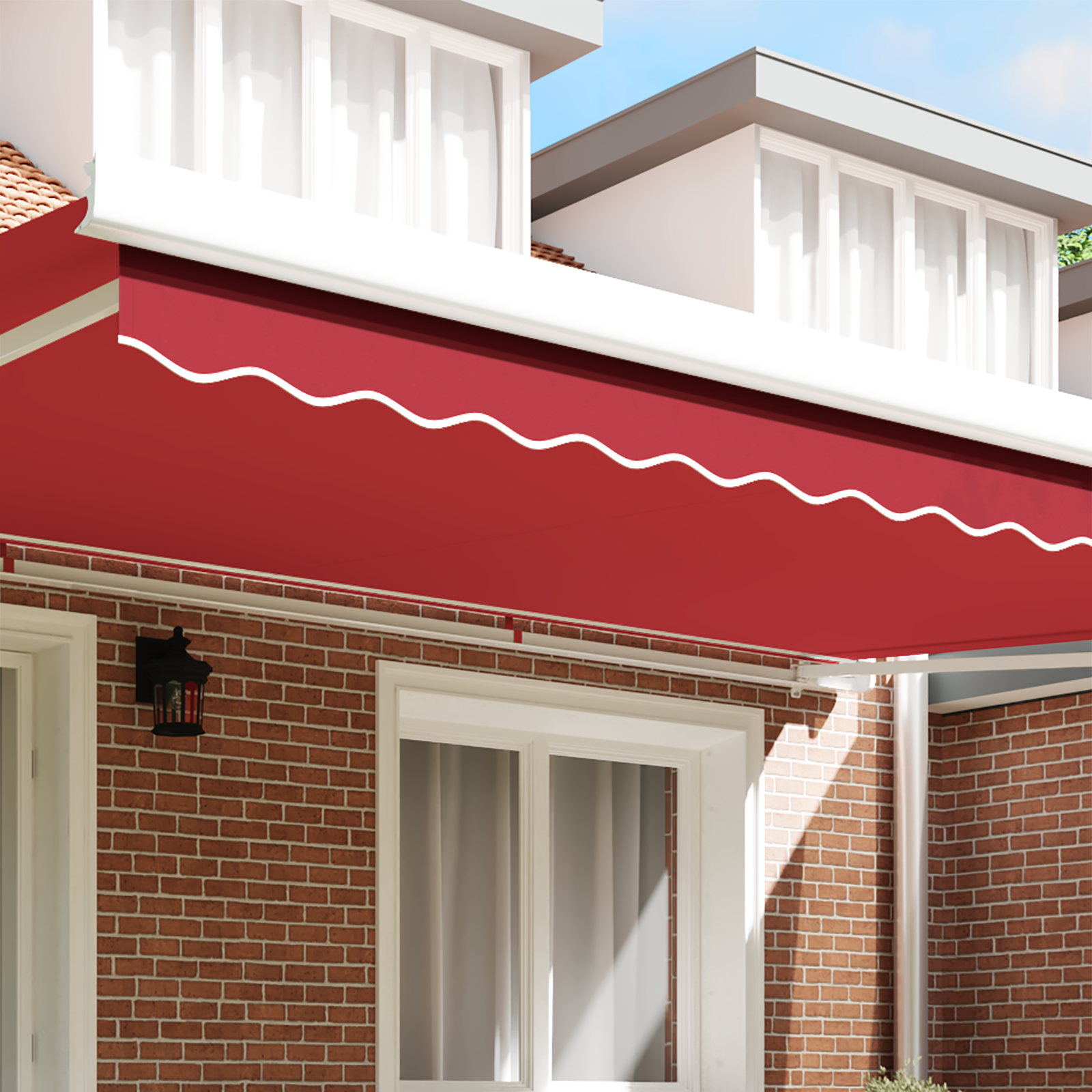 Awning Valance for 5 m Frame Red 4.8x0.2 m - Image 3