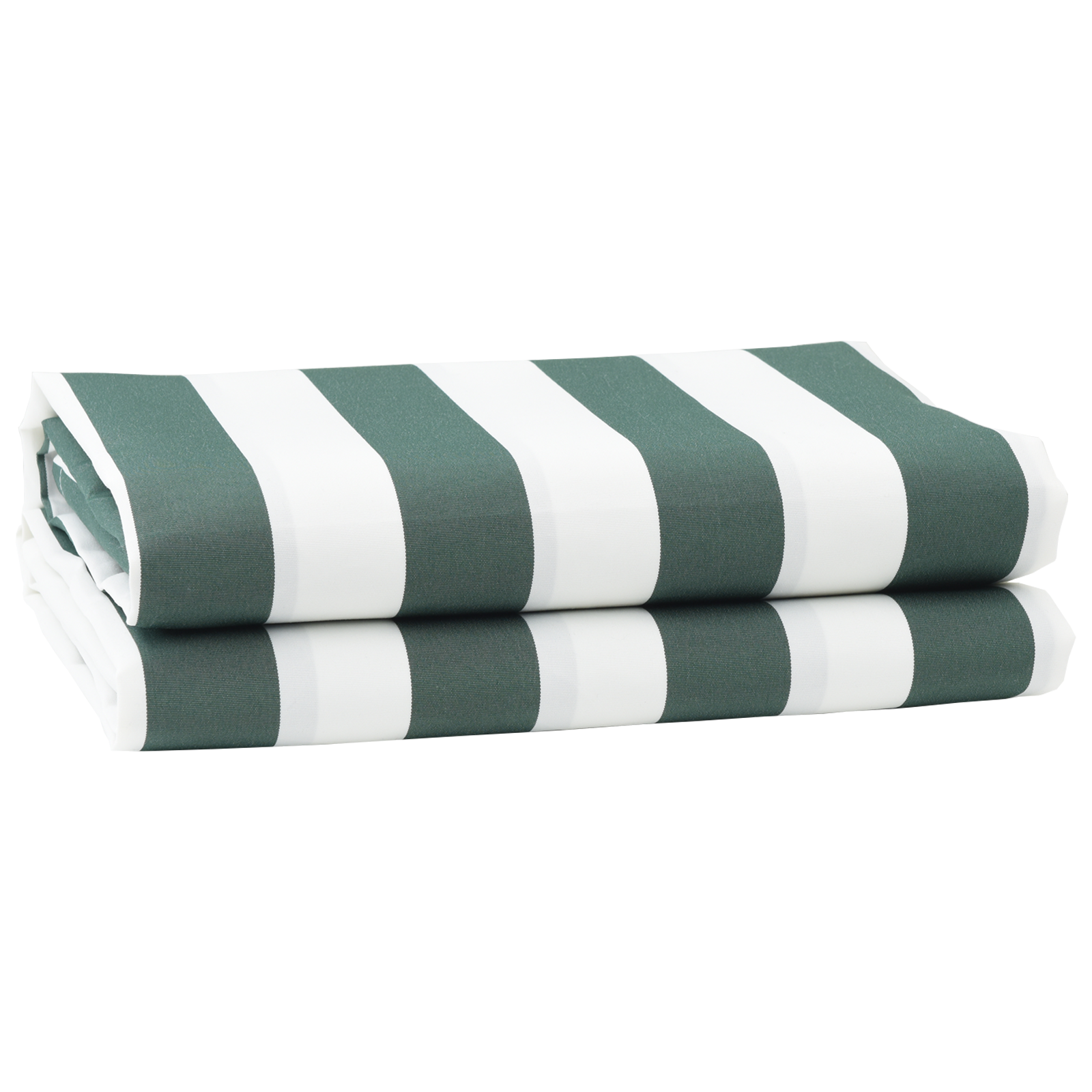 Awning Replacement Fabric Green and White 10x1.6 m