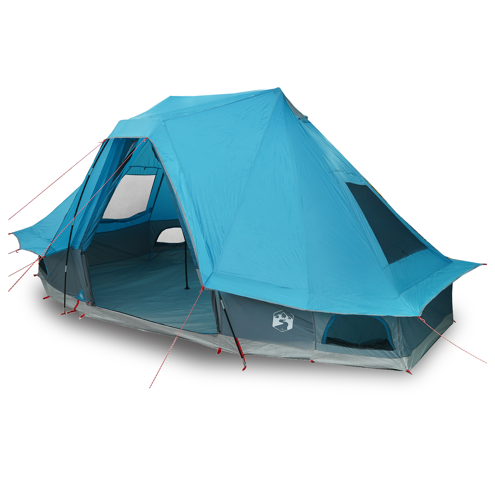 Family Tent Tipi Blue 6-Person Waterproof - Image 3