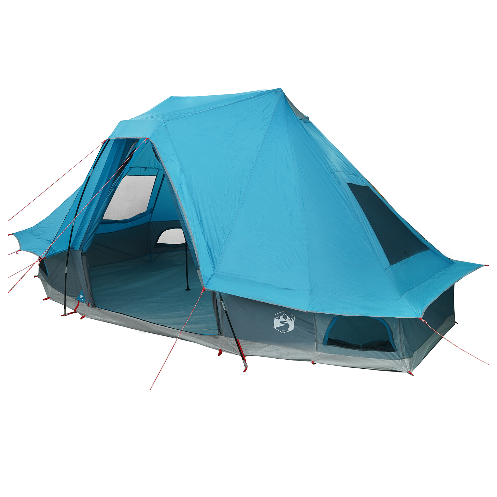 Family Tent Tipi Blue 6-Person Waterproof - Image 2