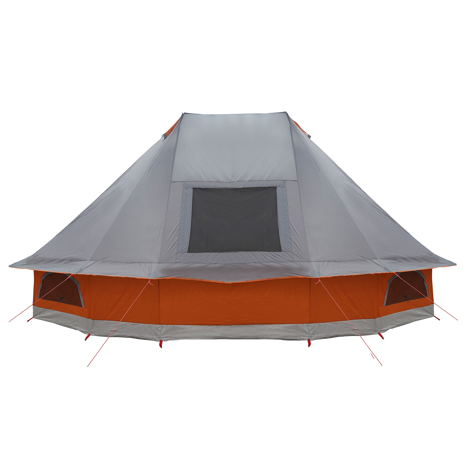 Family Tent Tipi Grey and Orange 6-Person Waterproof - Image 6