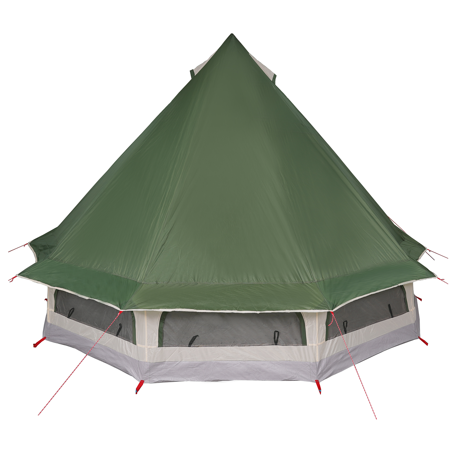 Family Tent Tipi Green 6-Person Waterproof - Image 6