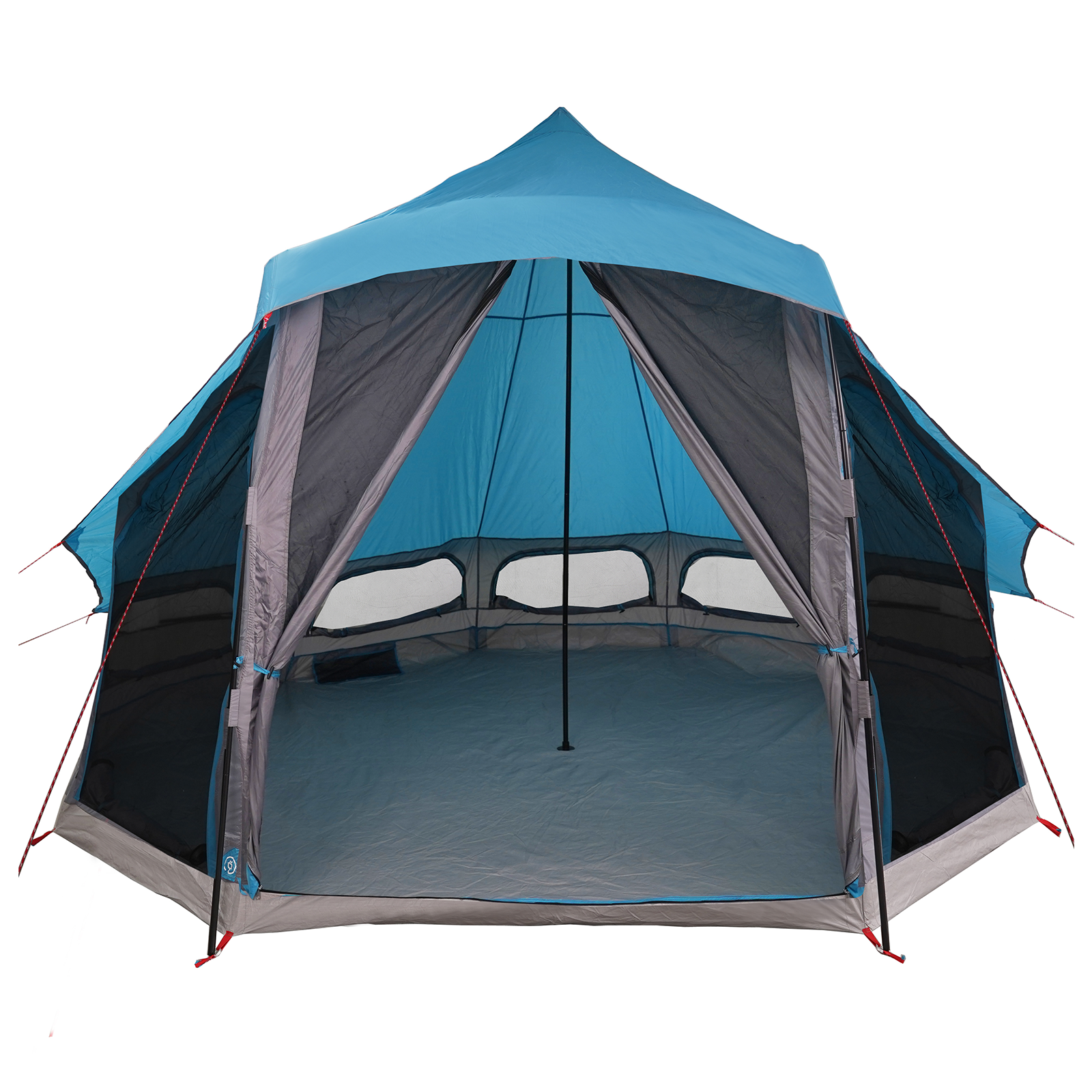 Family Tent Tipi Blue 6-Person Waterproof - Image 4