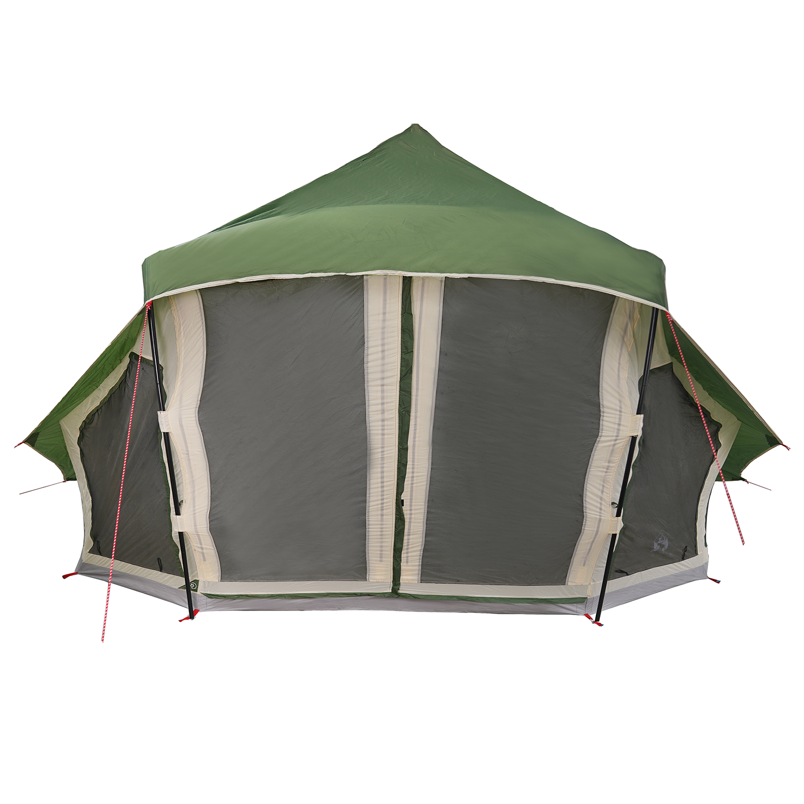 Family Tent Tipi Green 10-Person Waterproof - Image 11