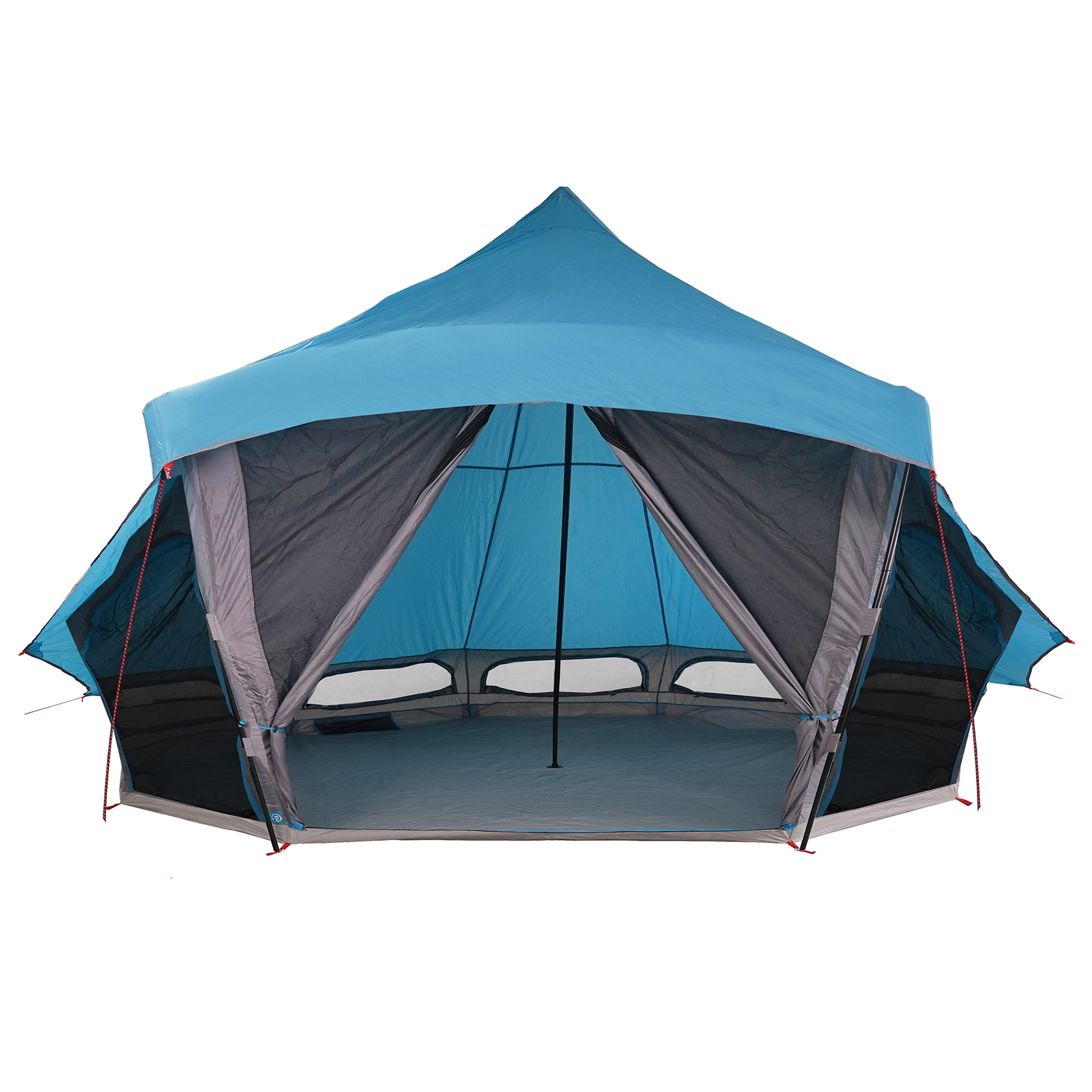 Family Tent Tipi Blue 10-Person Waterproof - Image 4