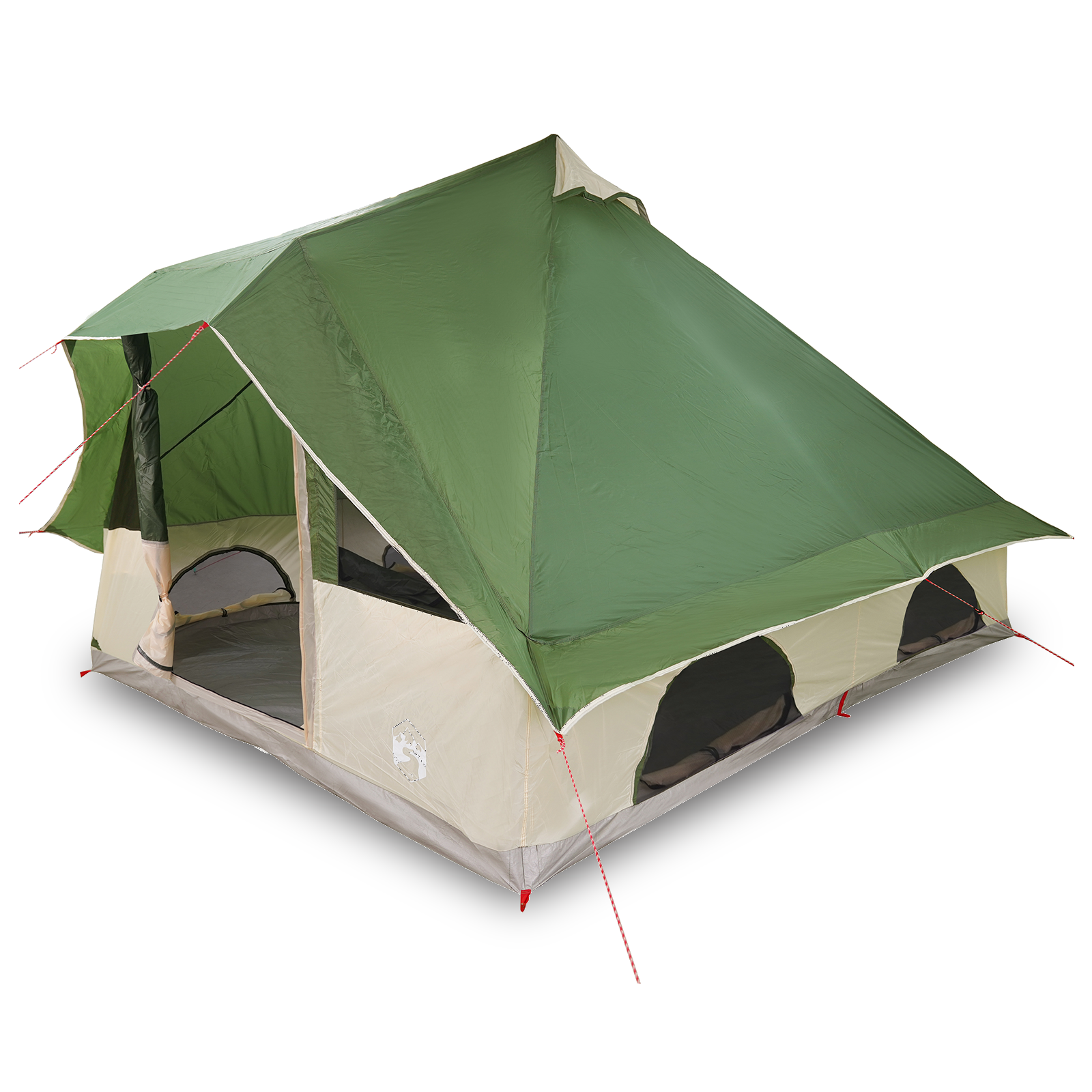 Family Tent Tipi Green 8-Person Waterproof - Image 3