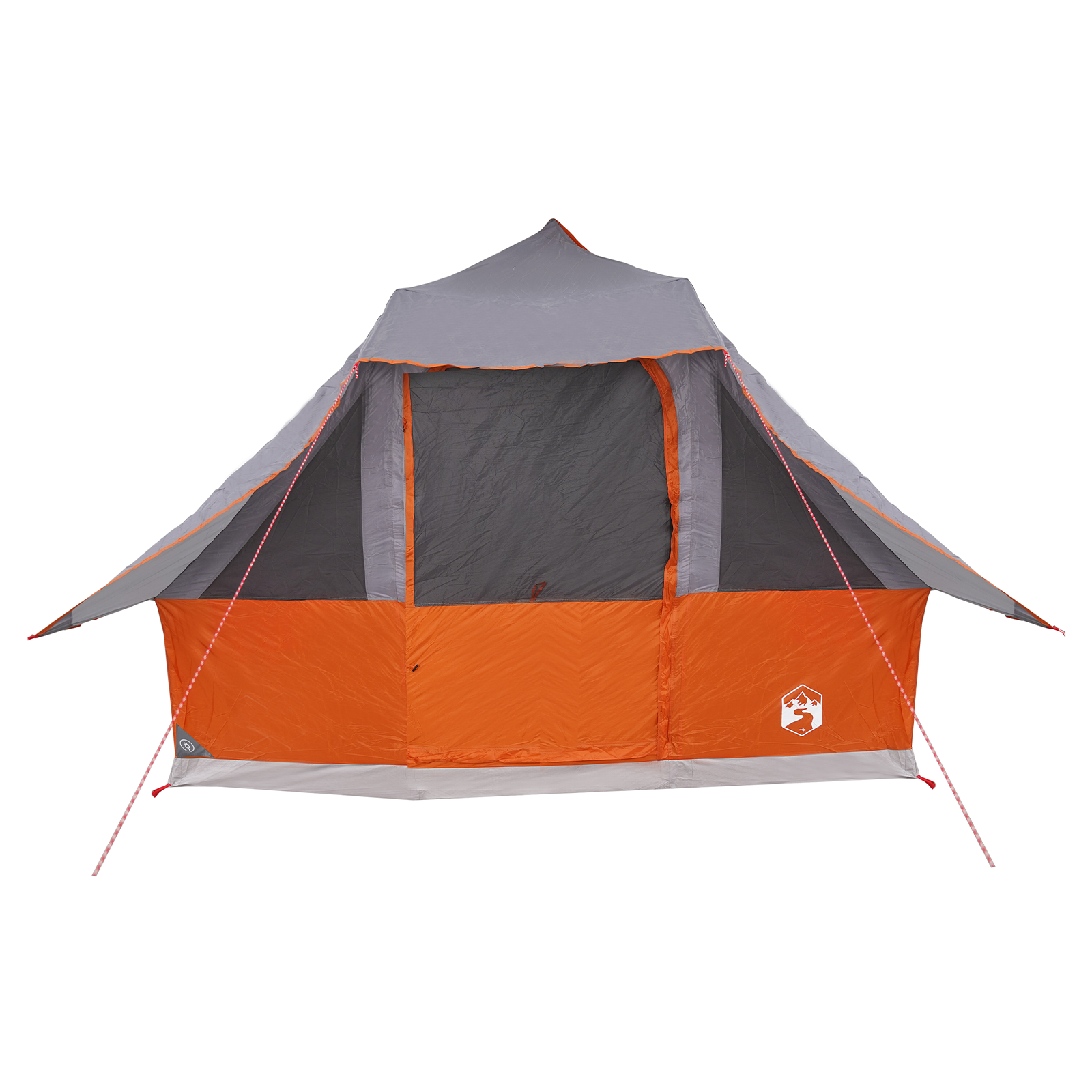 Family Tent Tipi Grey and Orange 8-Person Waterproof - Image 11