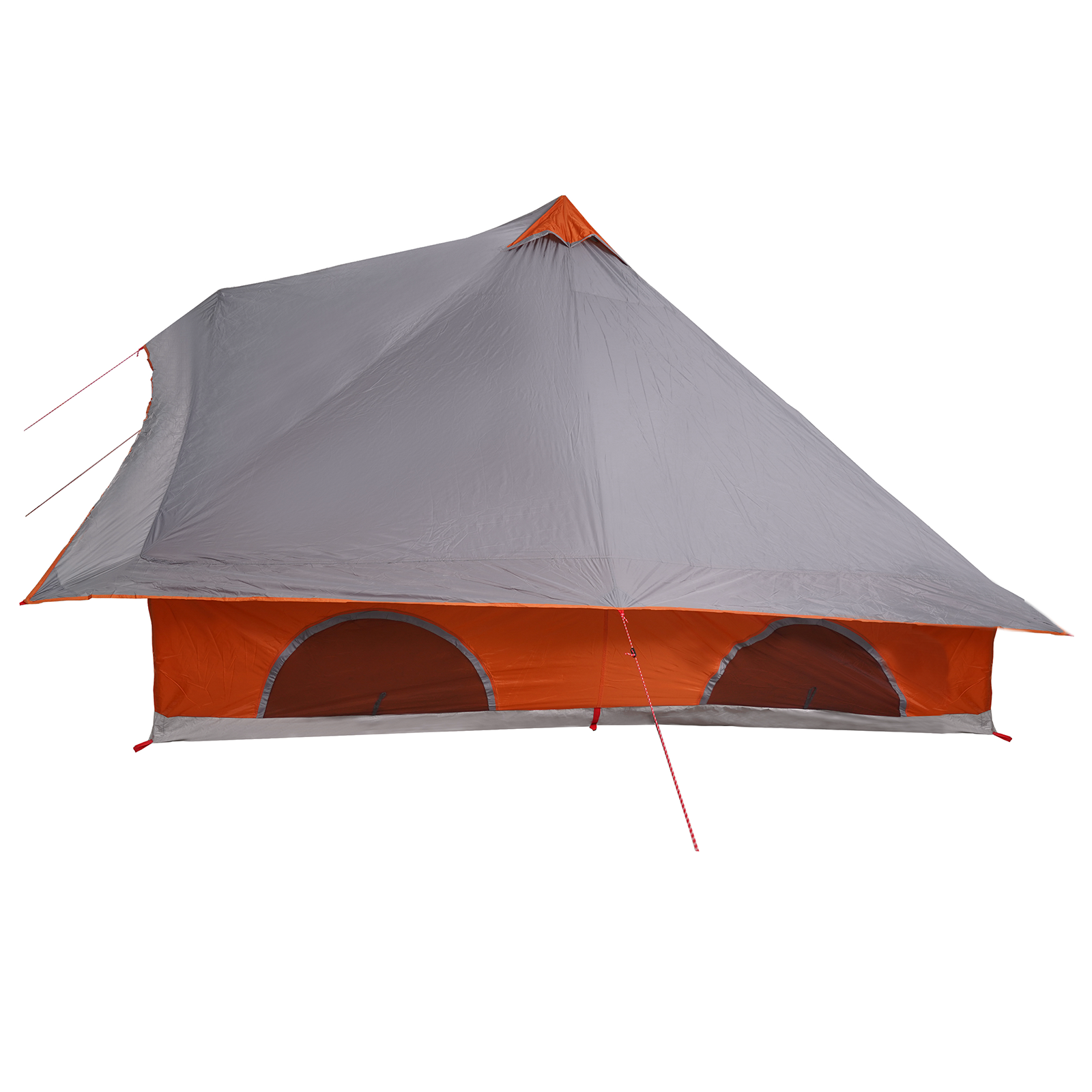 Family Tent Tipi Grey and Orange 8-Person Waterproof - Image 5