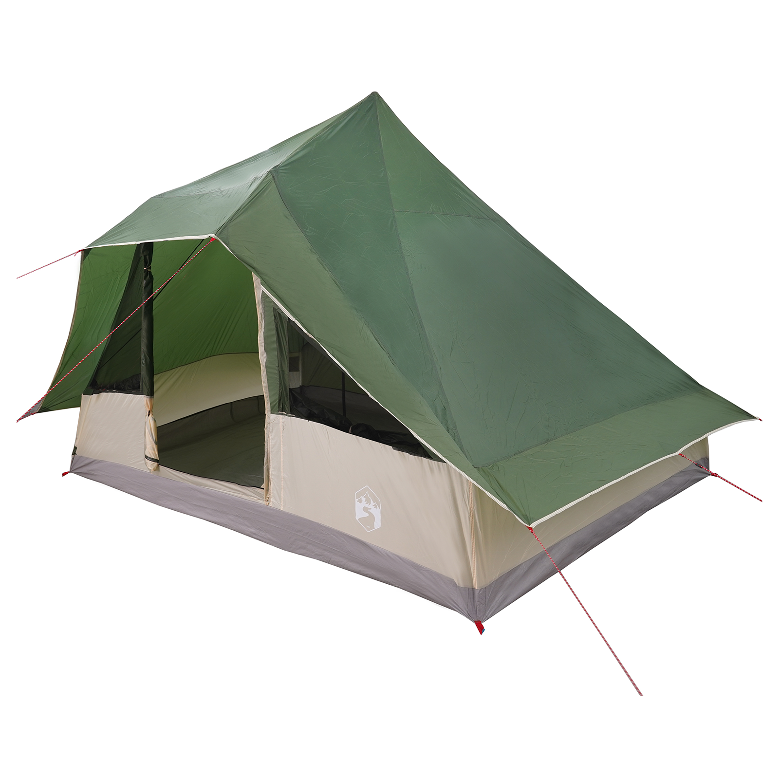 Family Tent Tipi Green 10-Person Waterproof - Image 2