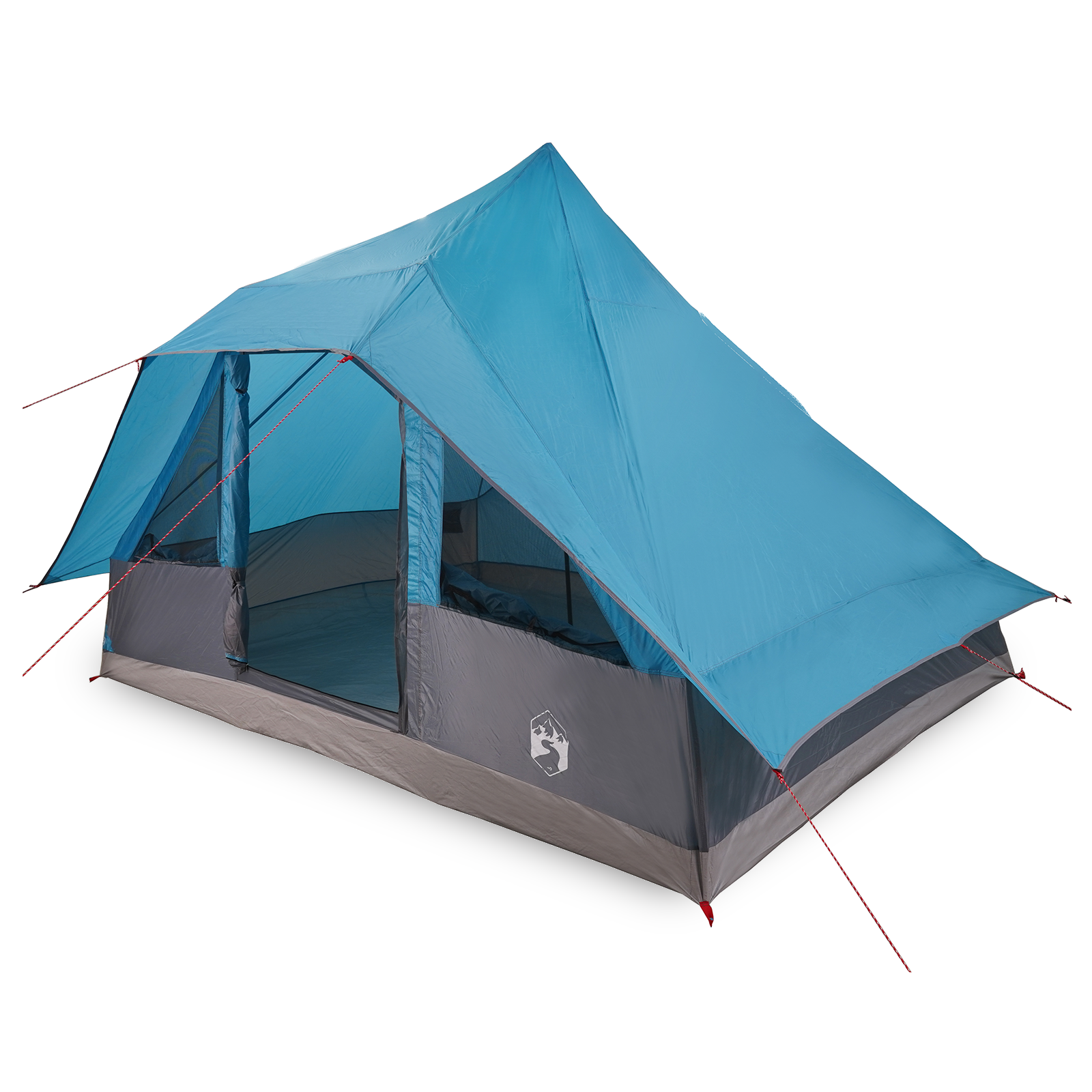 Family Tent Tipi Blue 10-Person Waterproof - Image 3