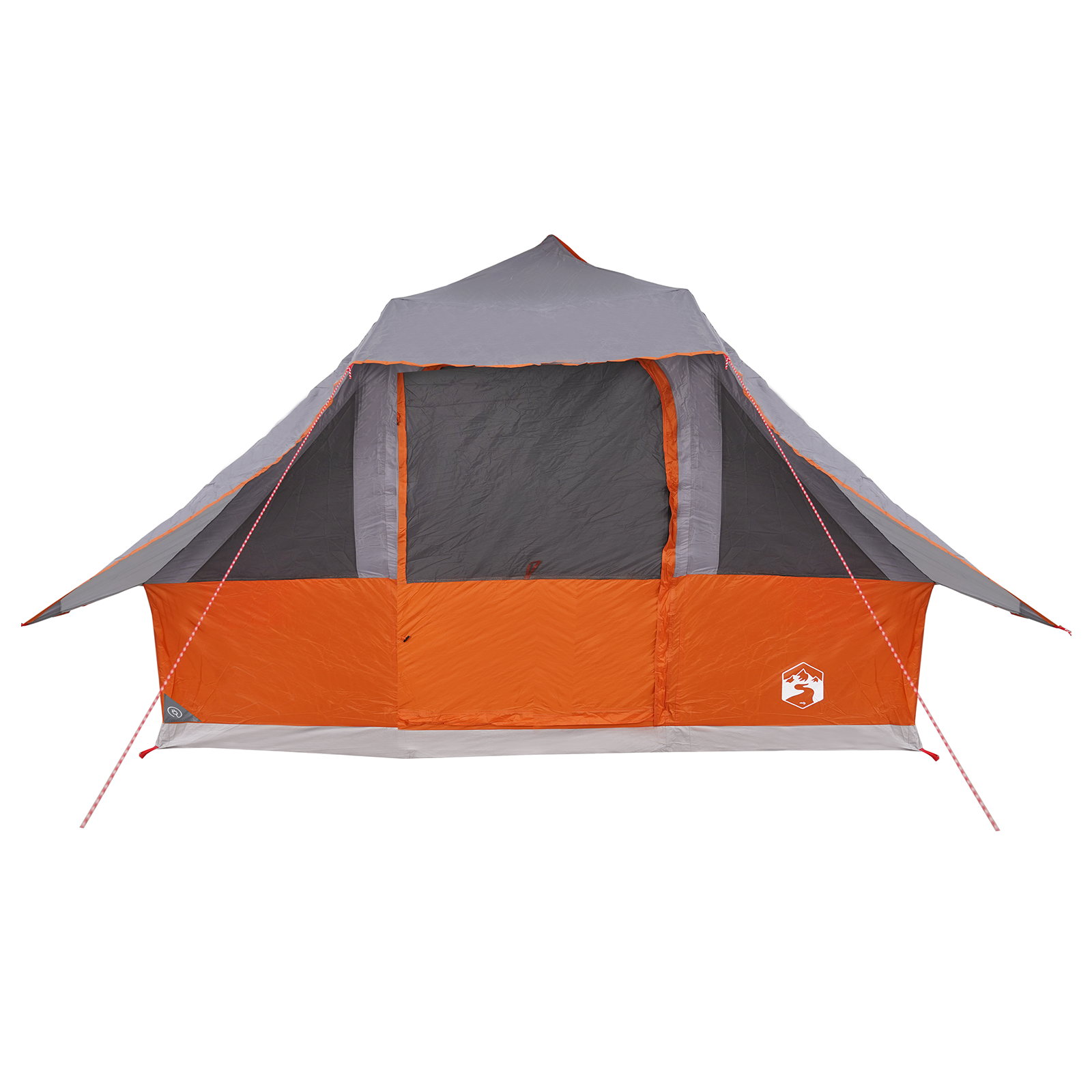 Family Tent Tipi Grey and Orange 10-Person Waterproof - Image 11