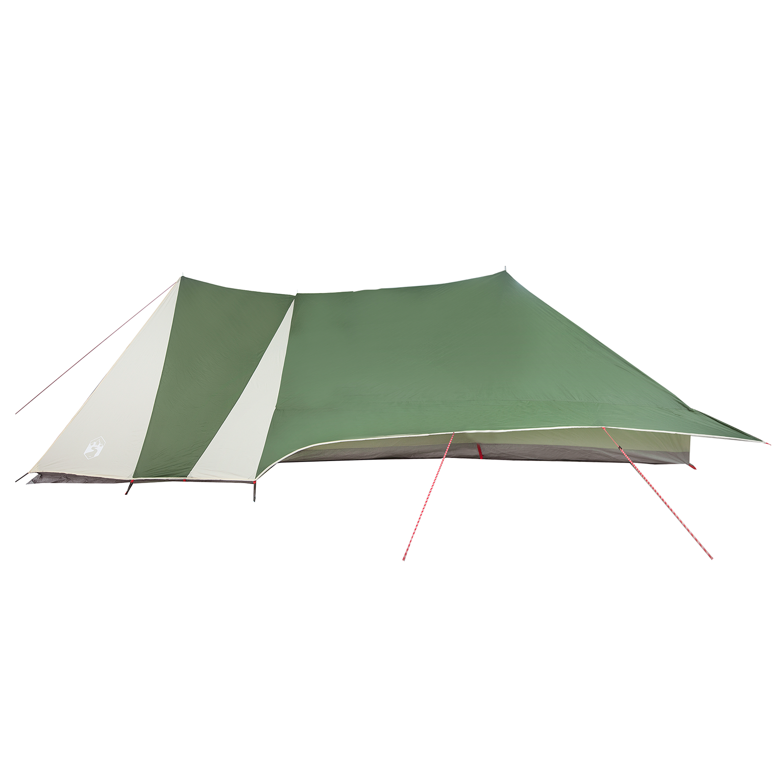 Family Tent with Extended Porch Green 12-Person Waterproof - Image 5