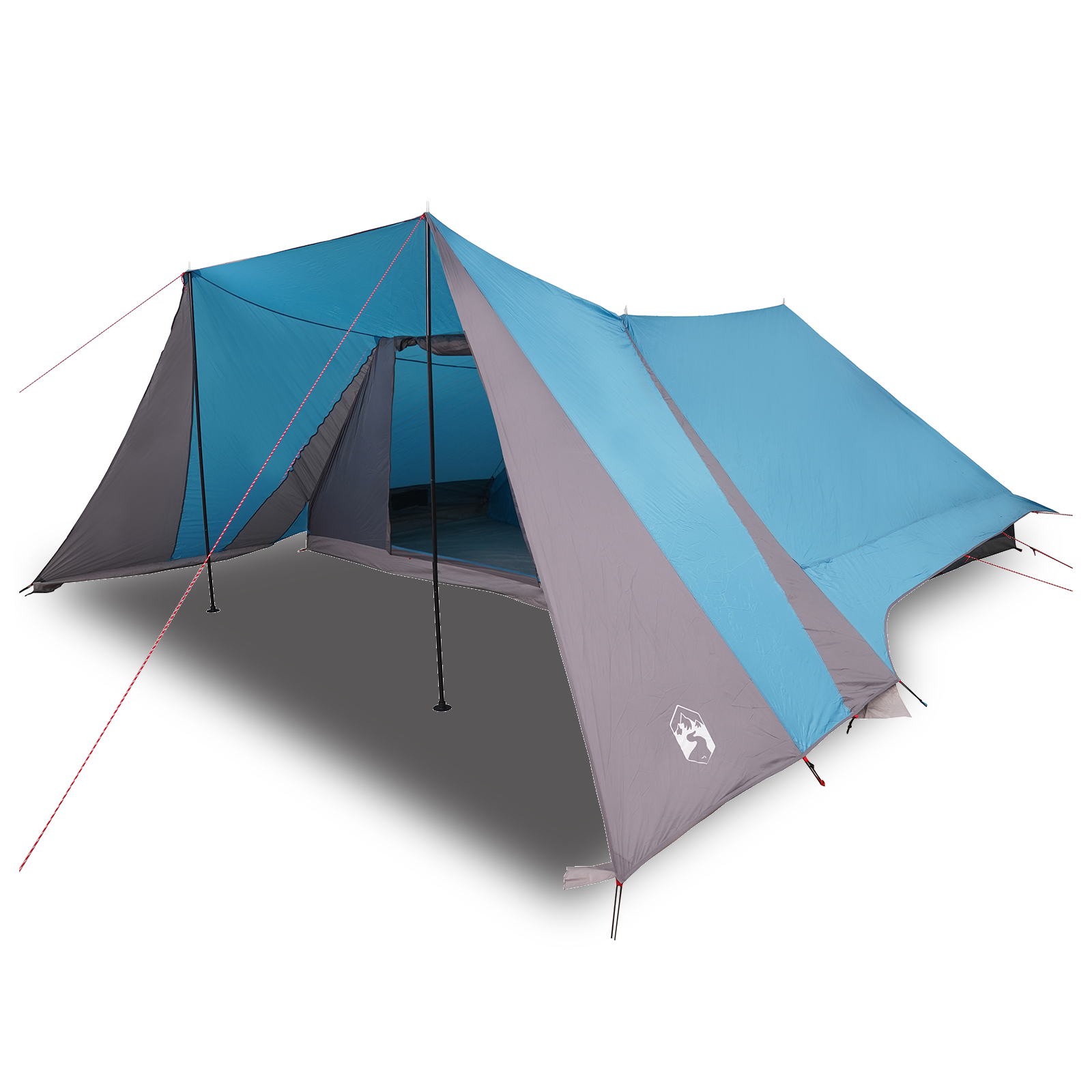 Family Tent with Extended Porch - Blue - 12-Person Waterproof - Image 3