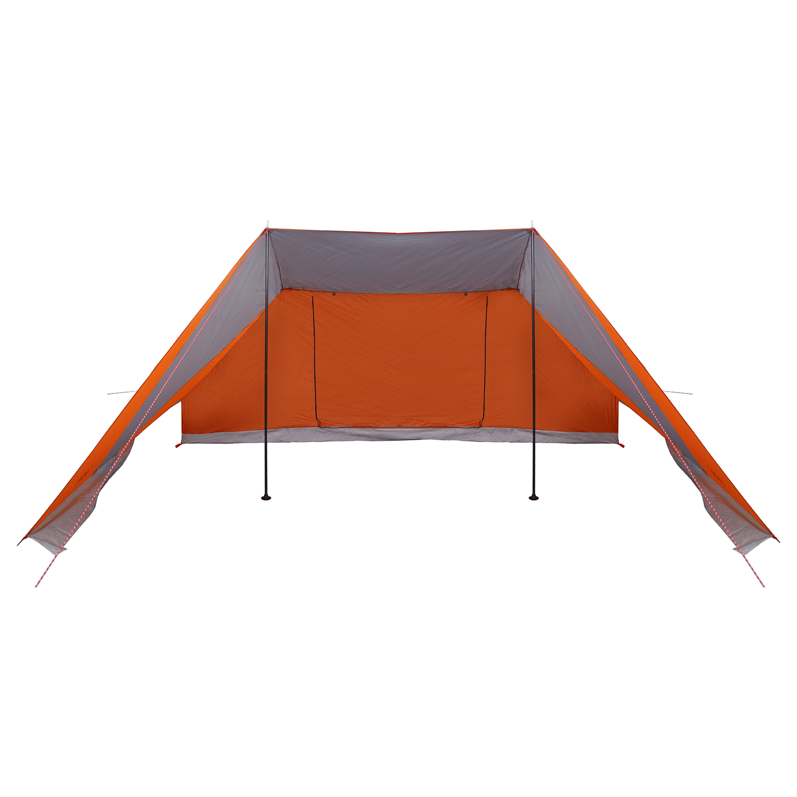 Family Tent with Extended Porch Grey & Orange 12-Person Waterproof - Image 11